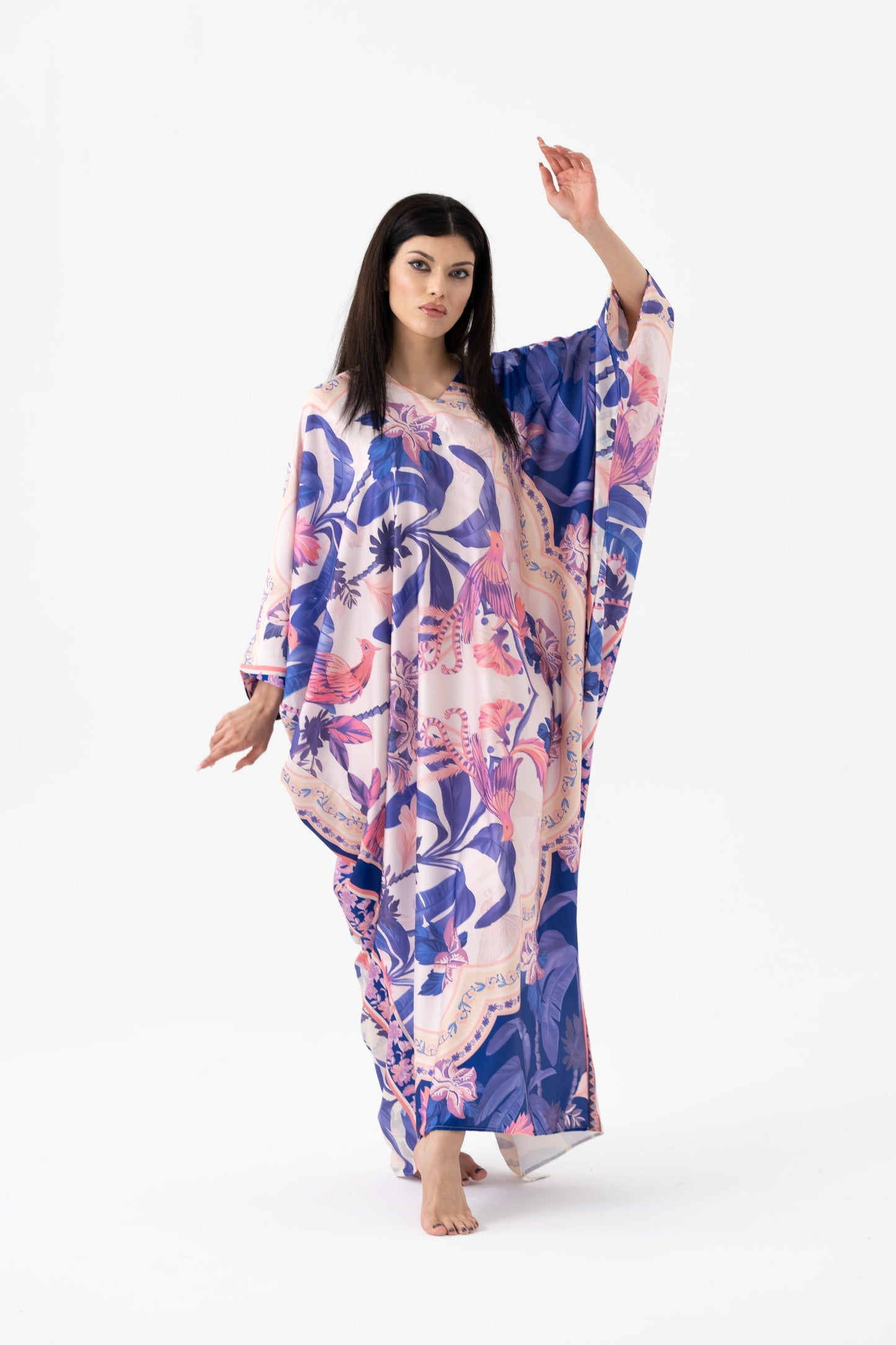 Flowers Paradise Modest Kaftan