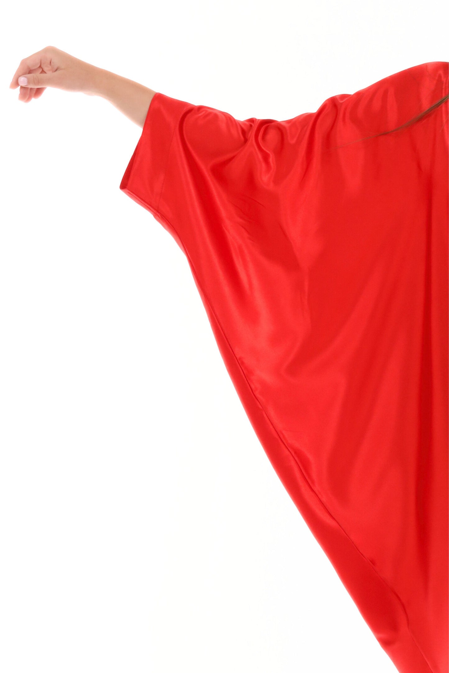 Date Night Red Modest Kaftan