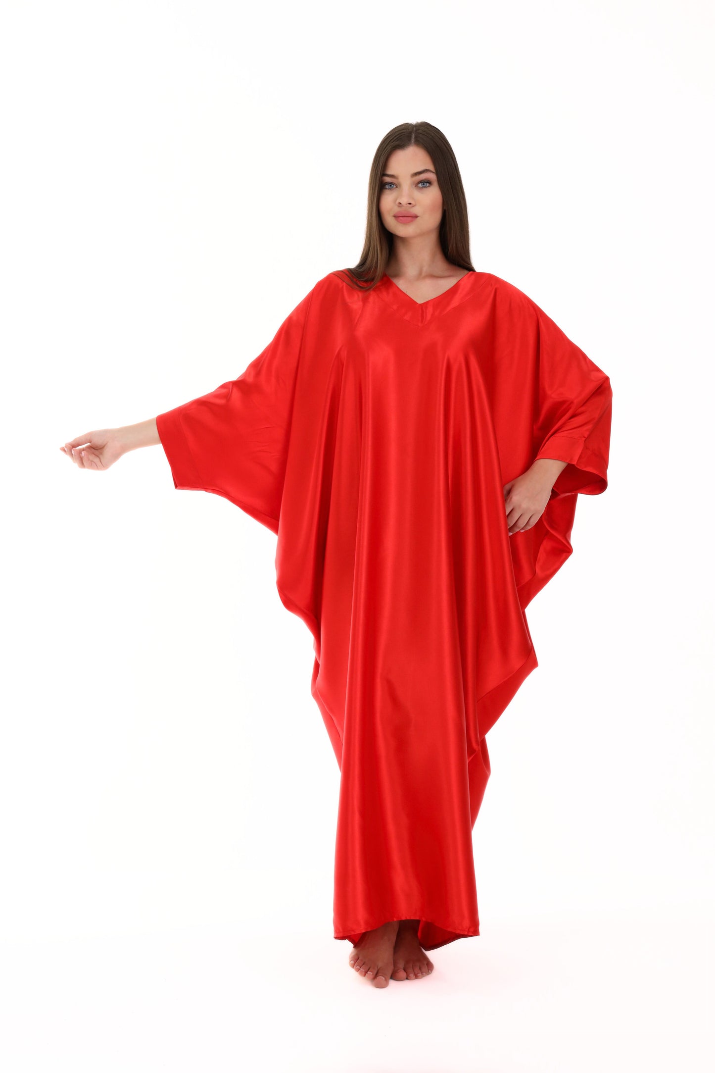 Date Night Red Modest Kaftan