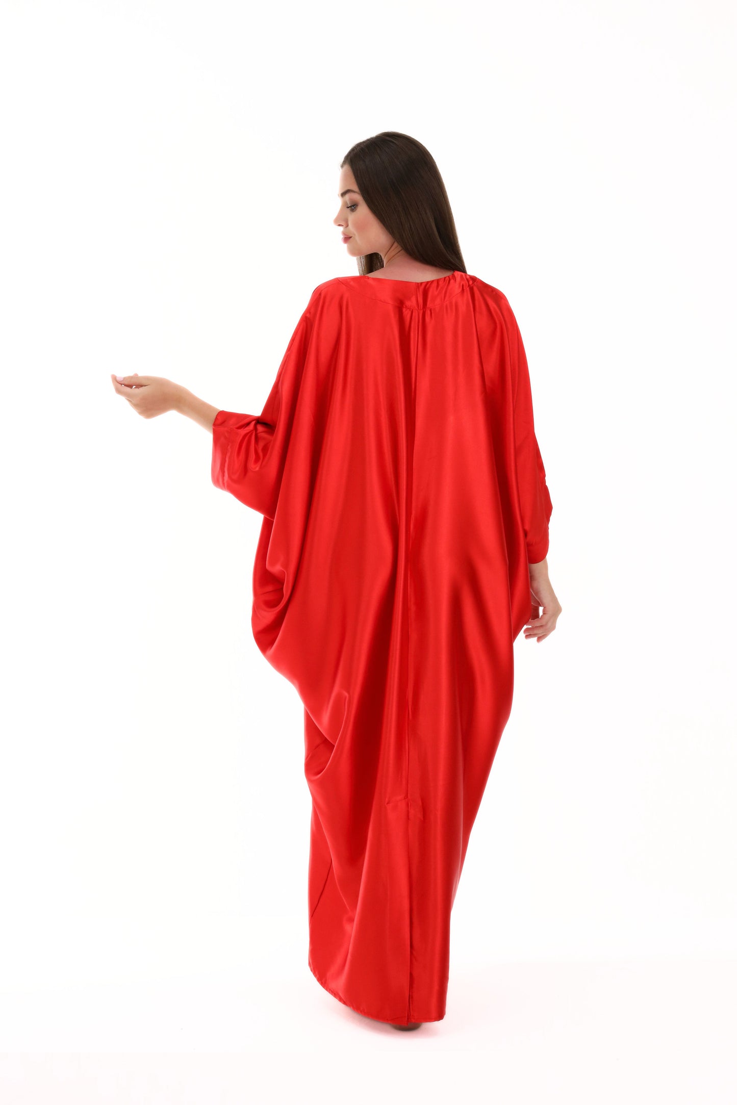 Date Night Red Modest Kaftan