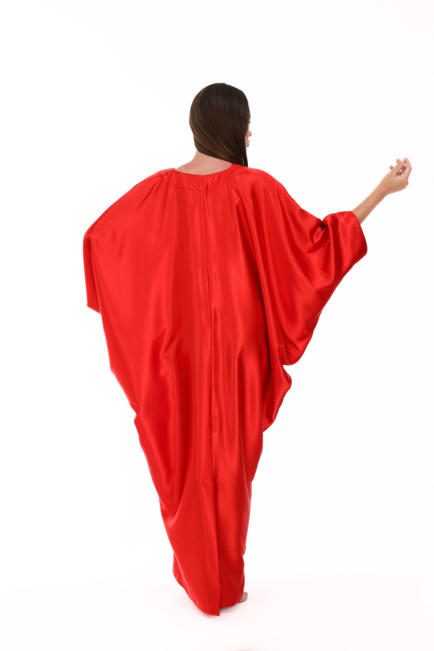 Date Night Red Modest Kaftan