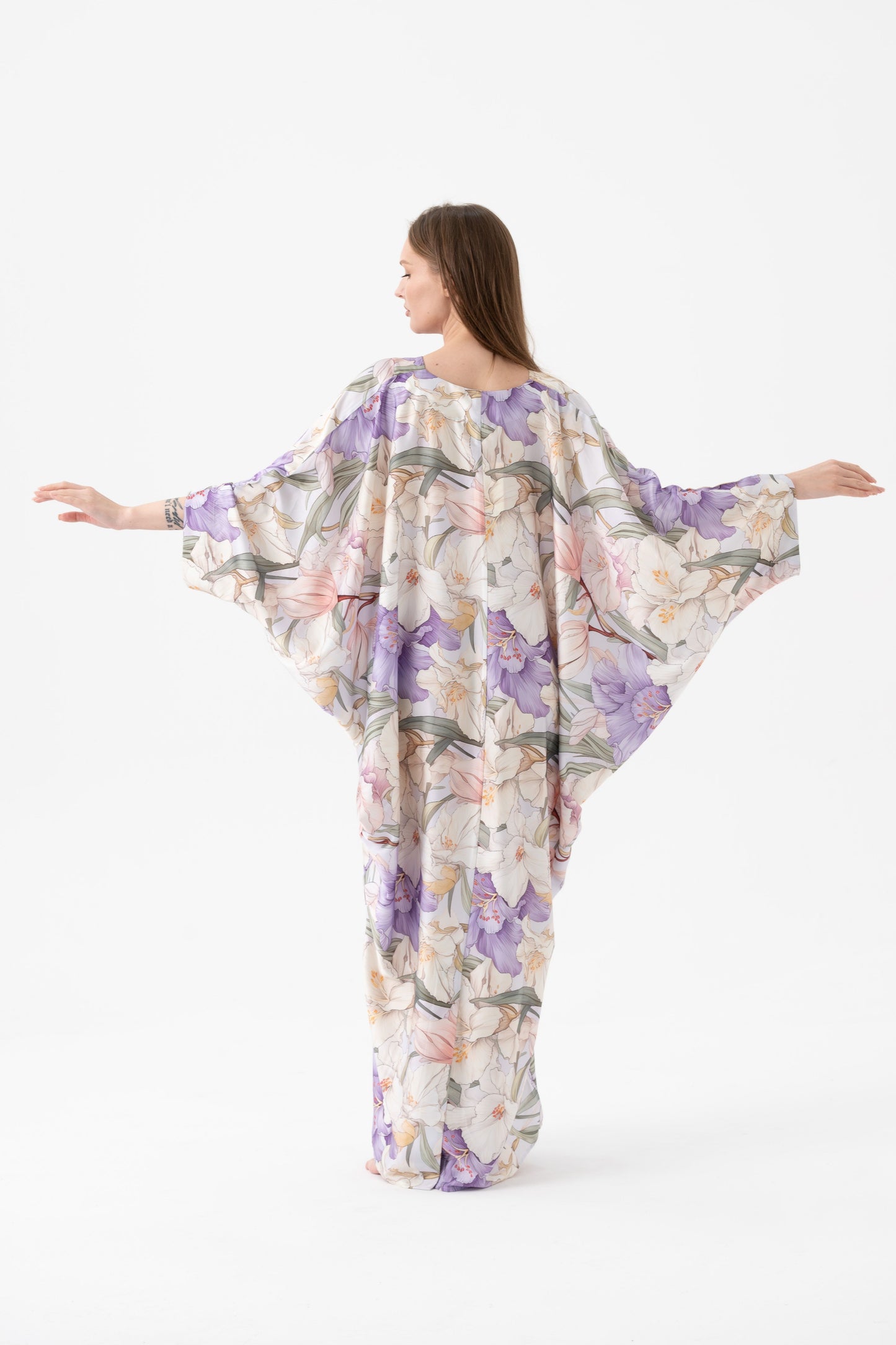 French Lilies Modest Kaftan