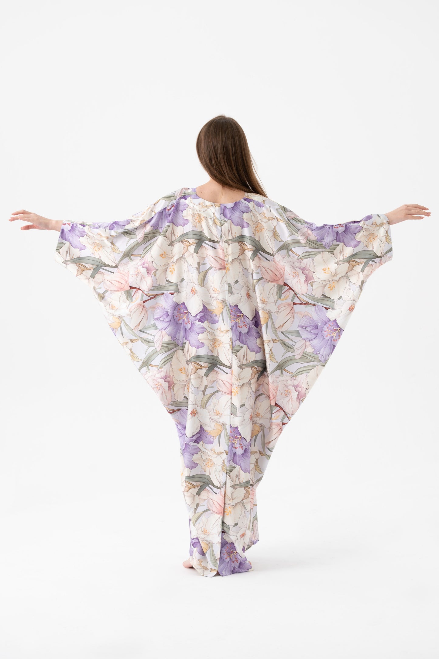 French Lilies Modest Kaftan