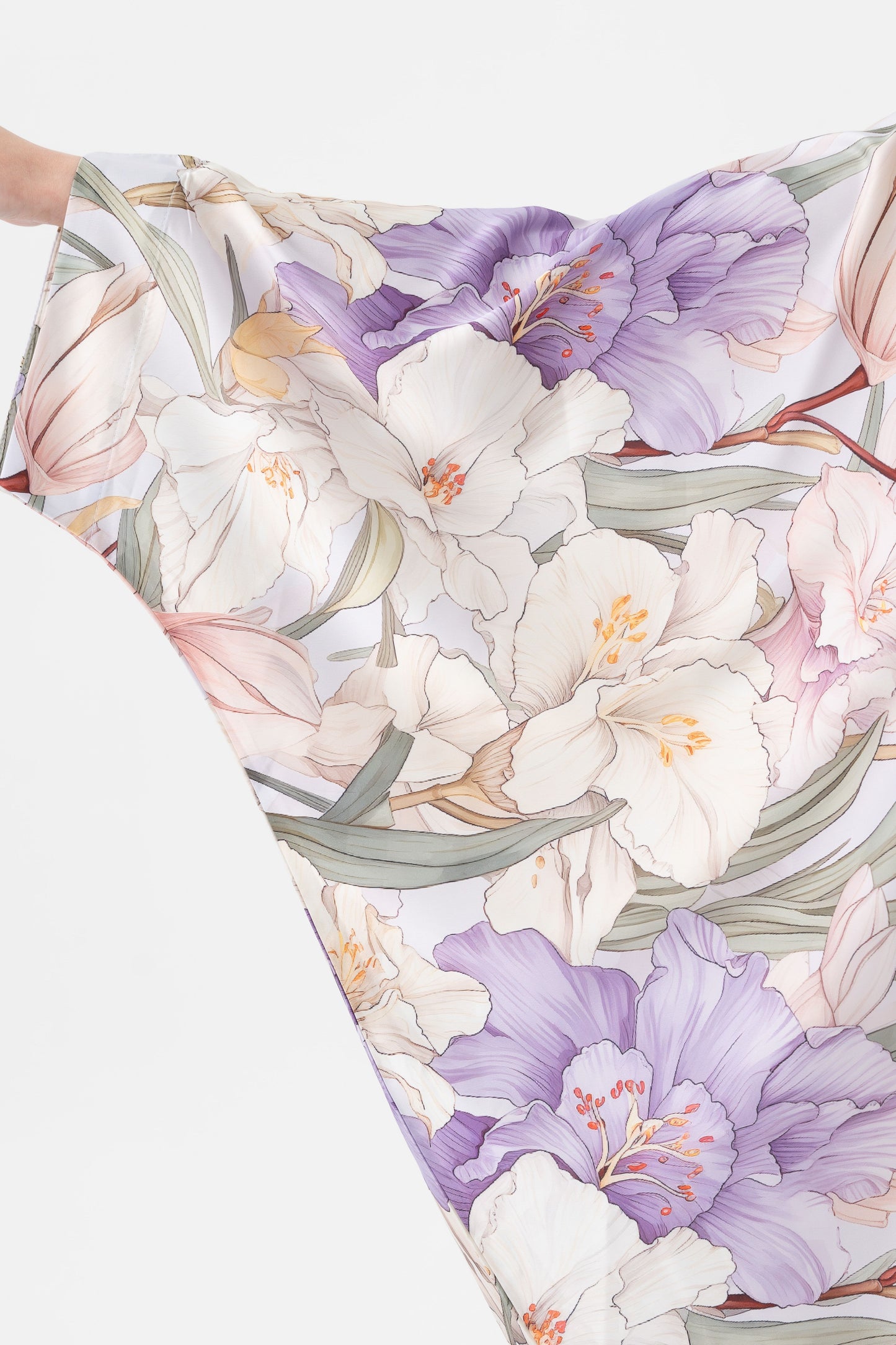 French Lilies Modest Kaftan