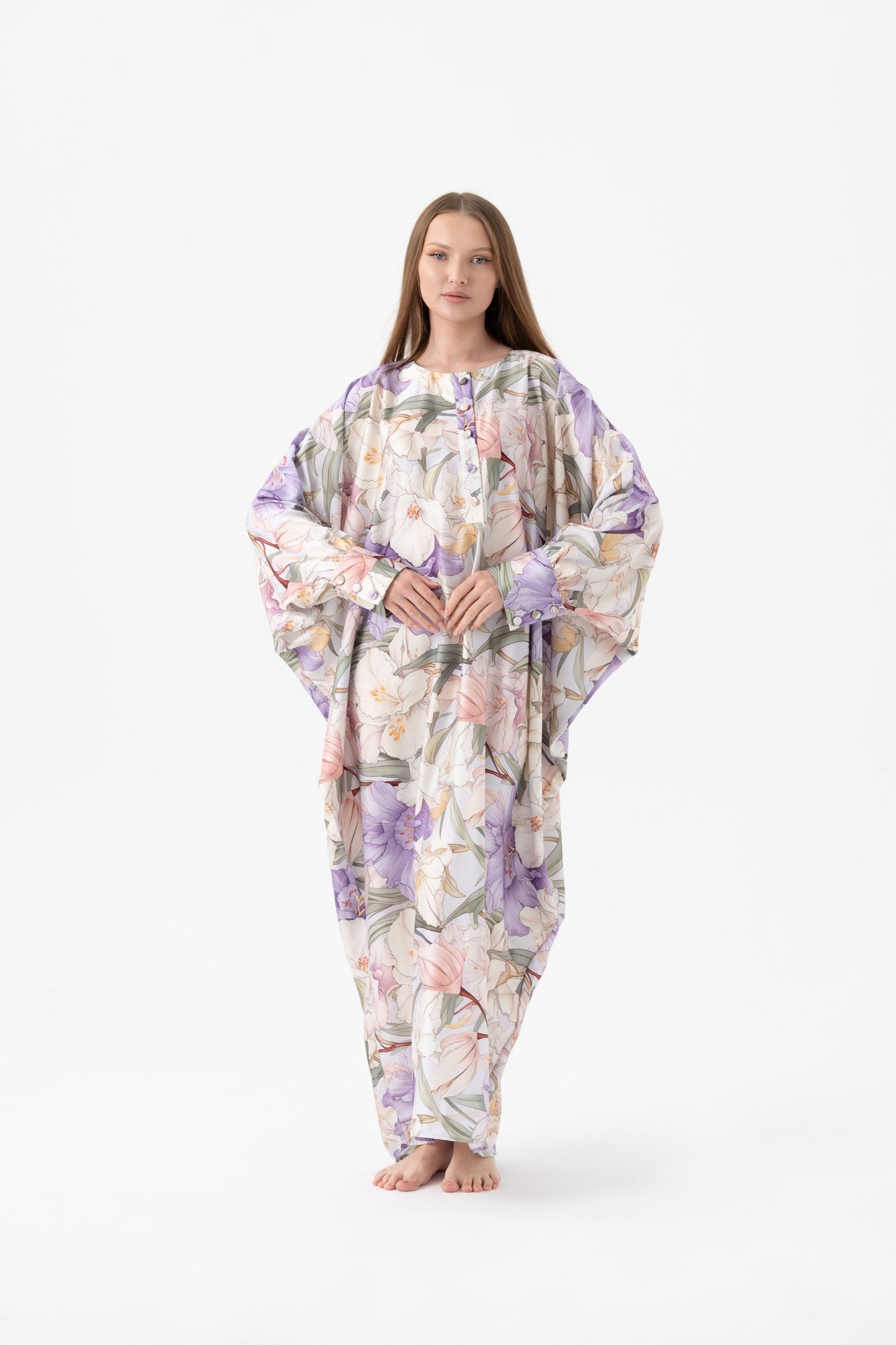 French Lilies Traditional Kaftan