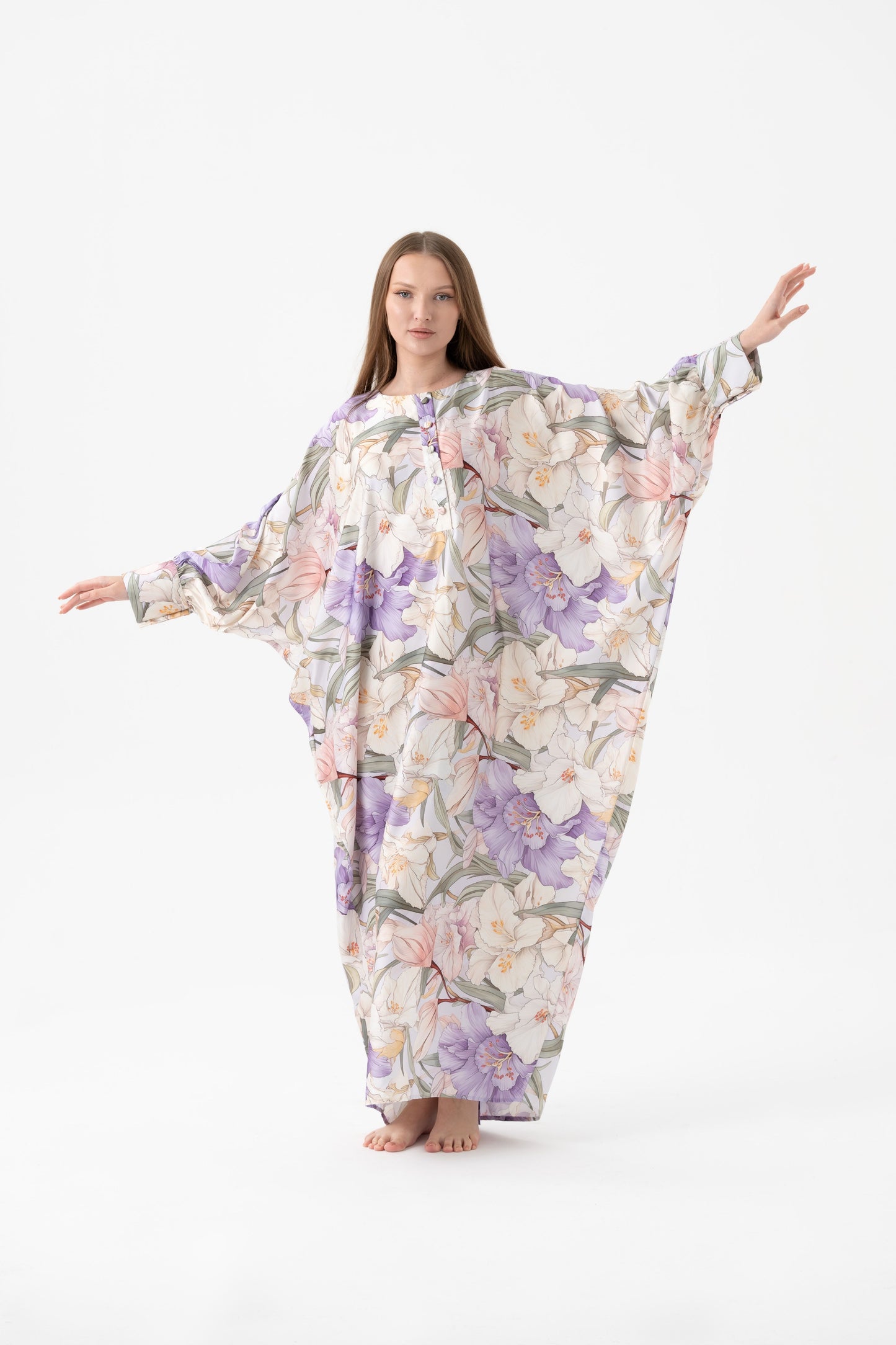 French Lilies Traditional Kaftan