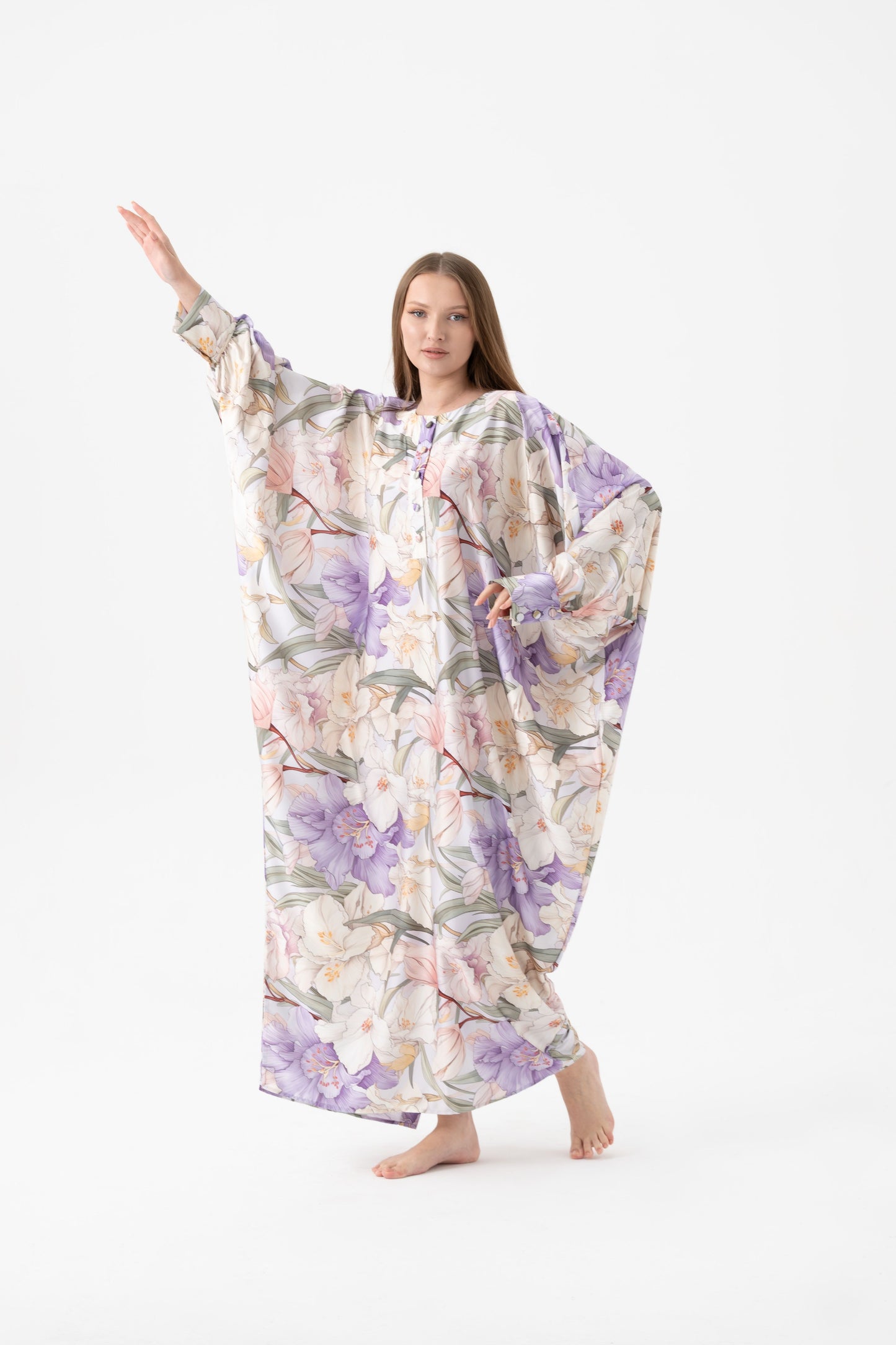 French Lilies Traditional Kaftan