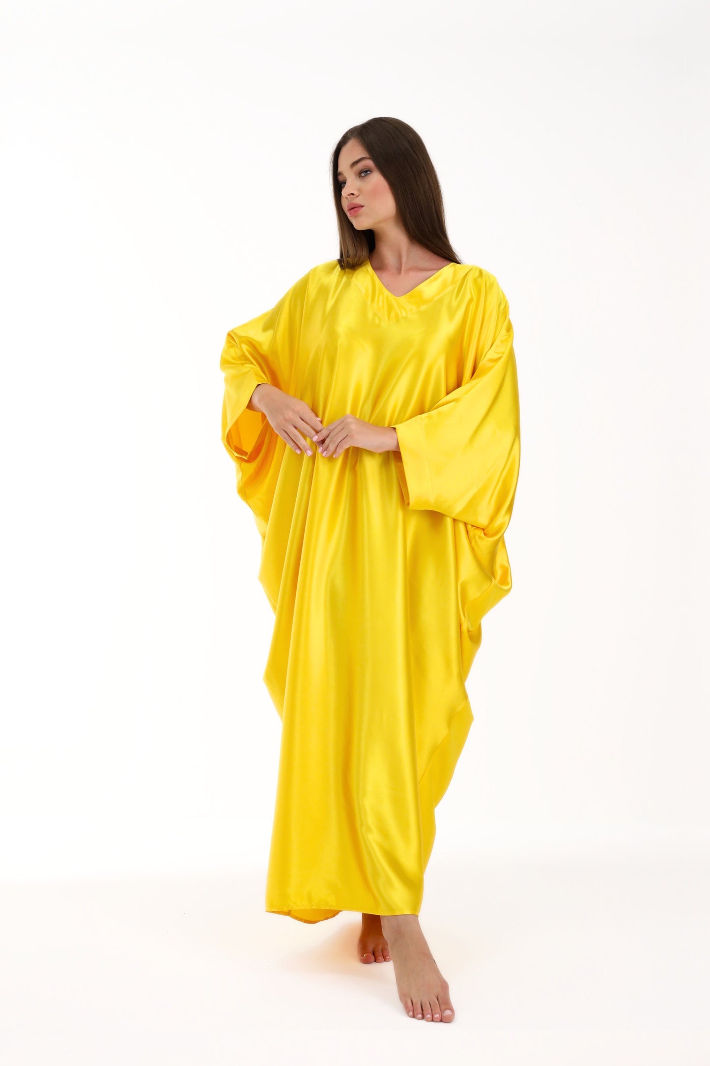 Golden Yellow Modest Kaftan
