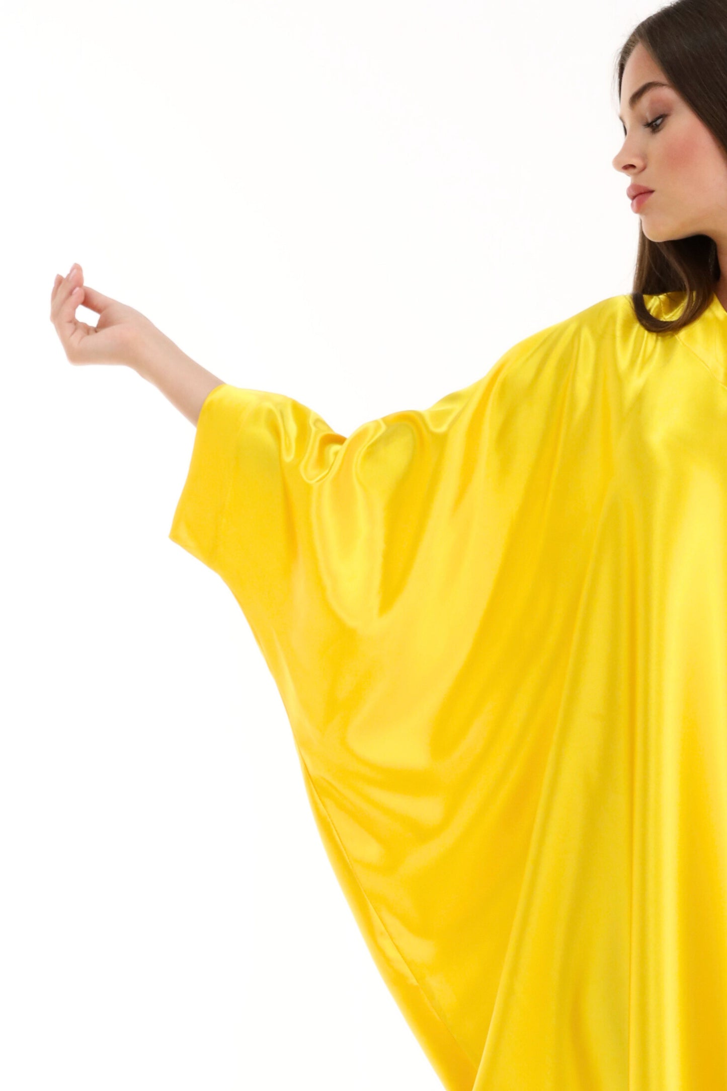 Golden Yellow Modest Kaftan