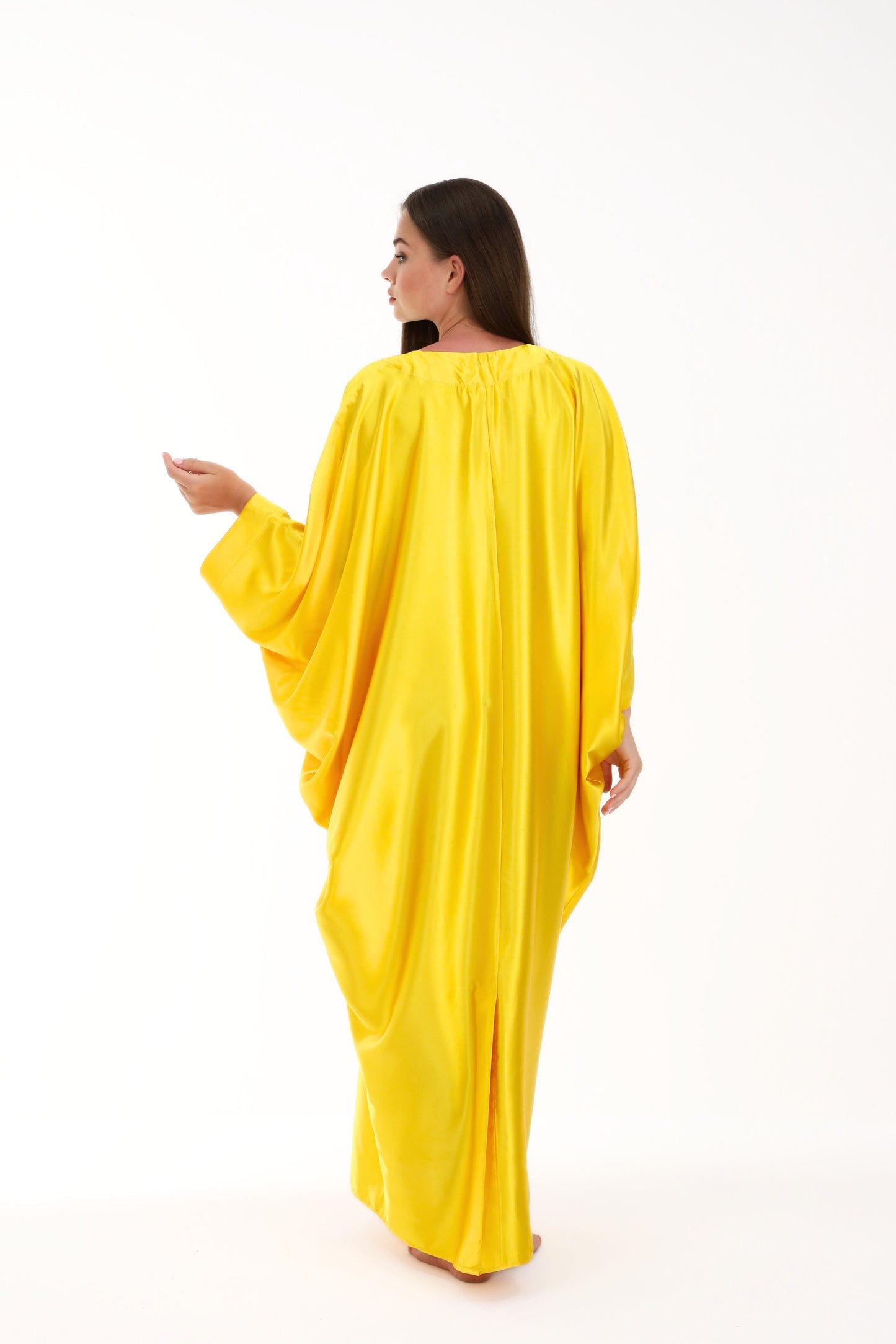 Golden Yellow Modest Kaftan