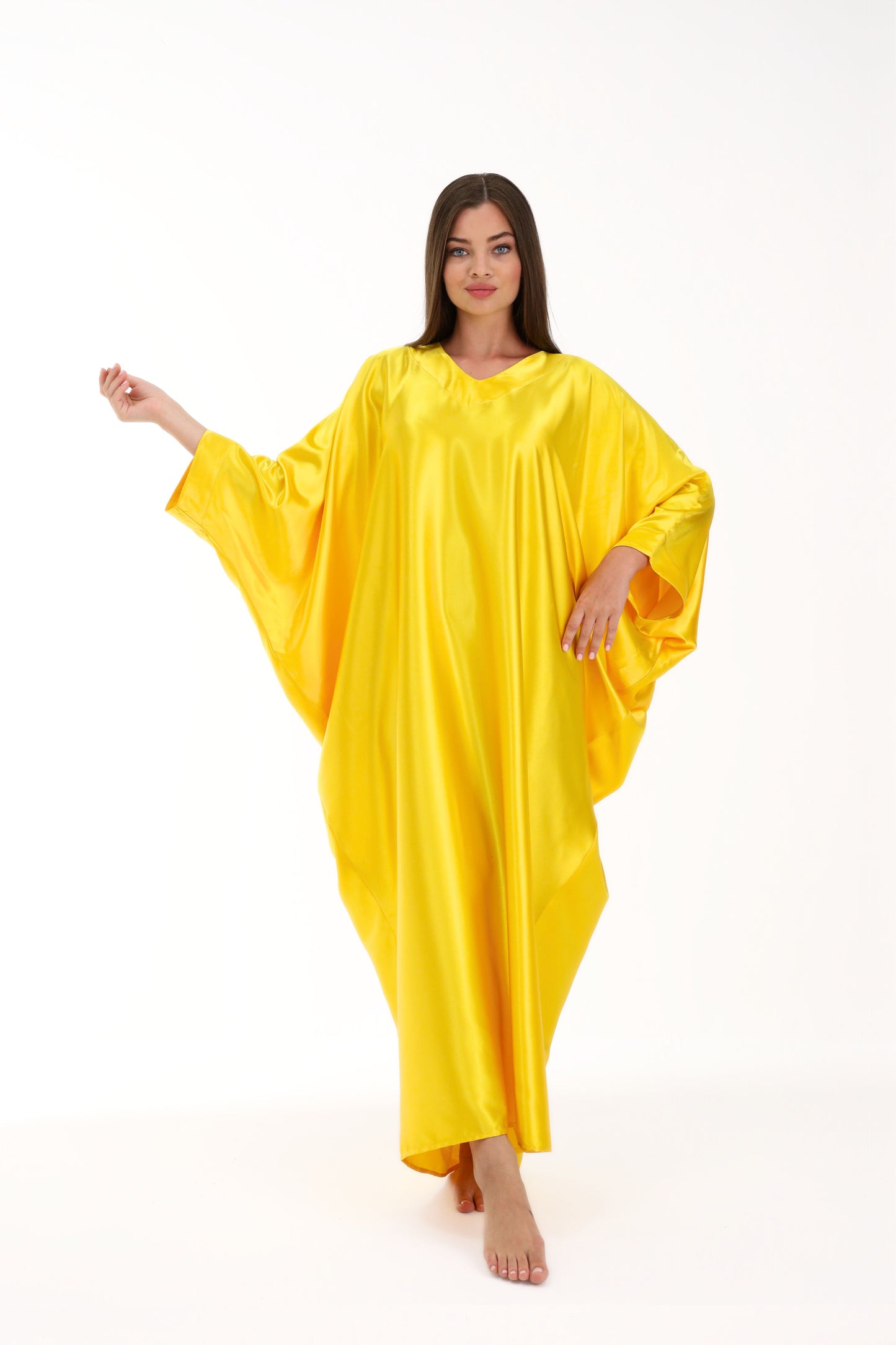 Golden Yellow Modest Kaftan