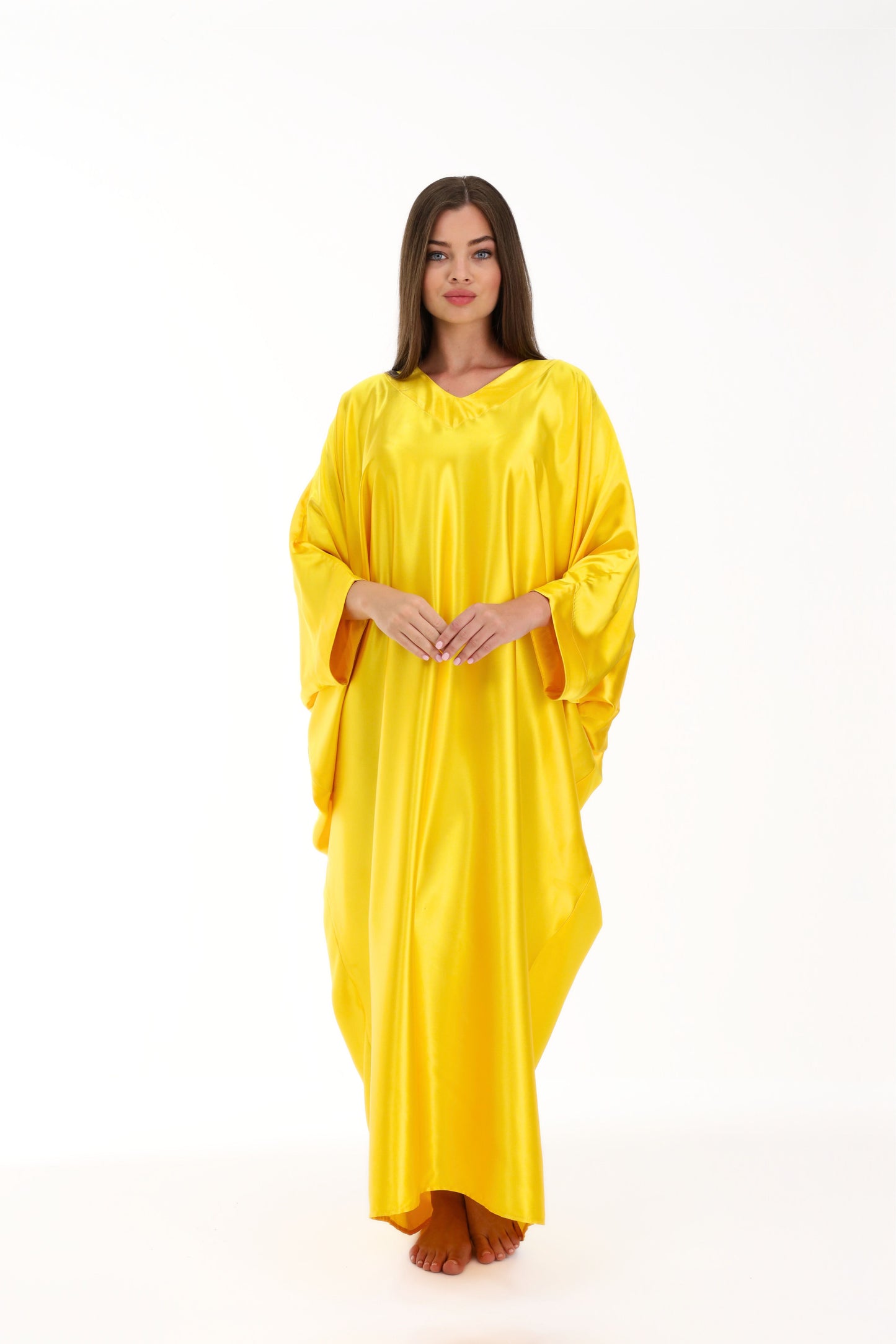 Golden Yellow Modest Kaftan