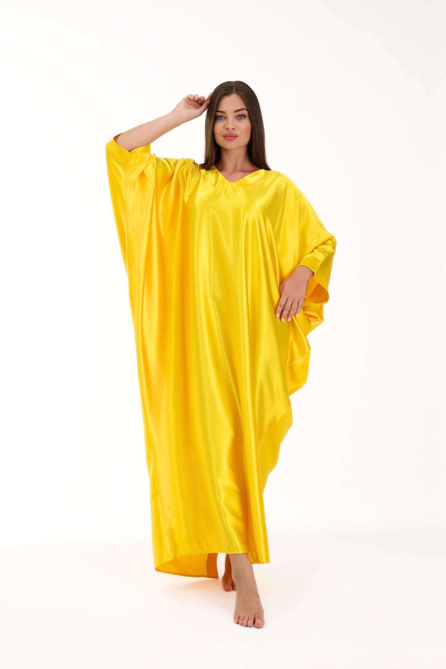 Golden Yellow Modest Kaftan