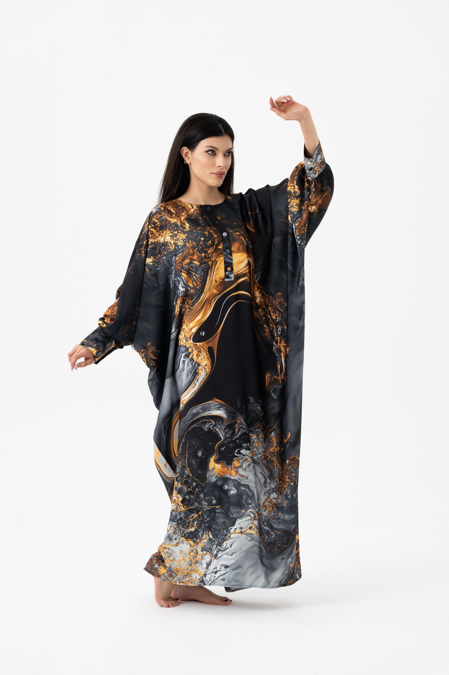 Luxurious Fire Traditional Kaftan