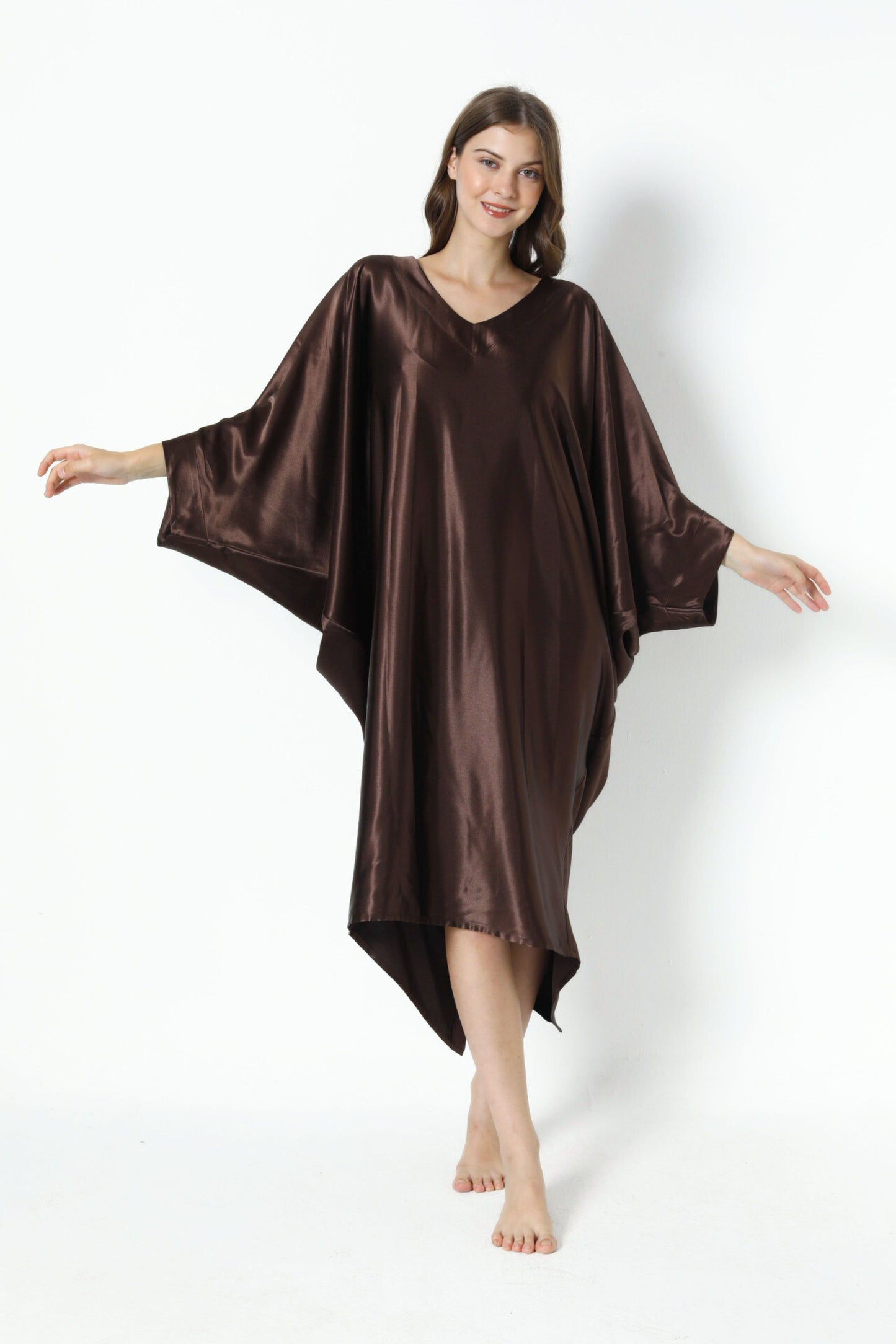 Espresso Brown Modern Kaftan