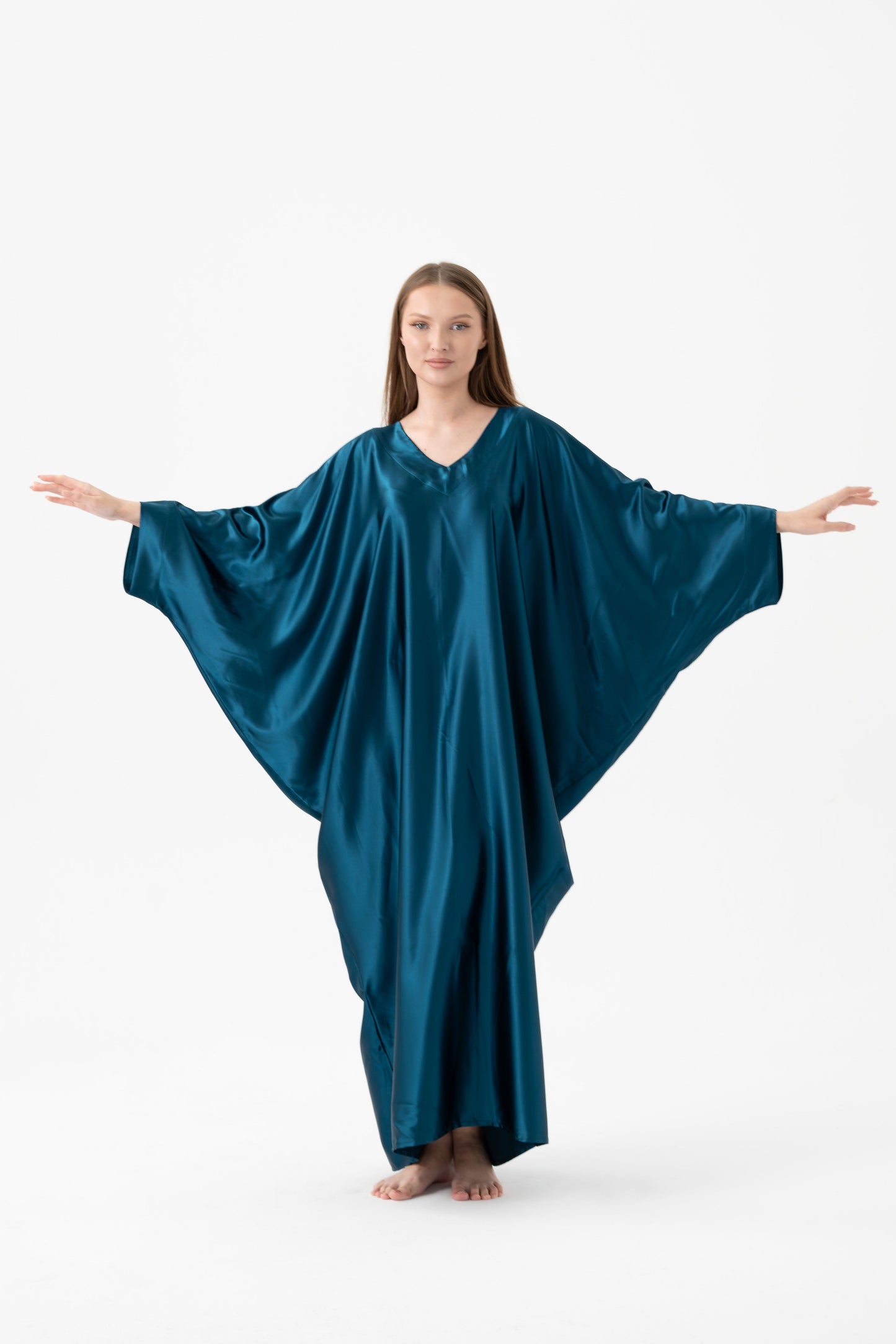 Midnight Blue Modest Kaftan