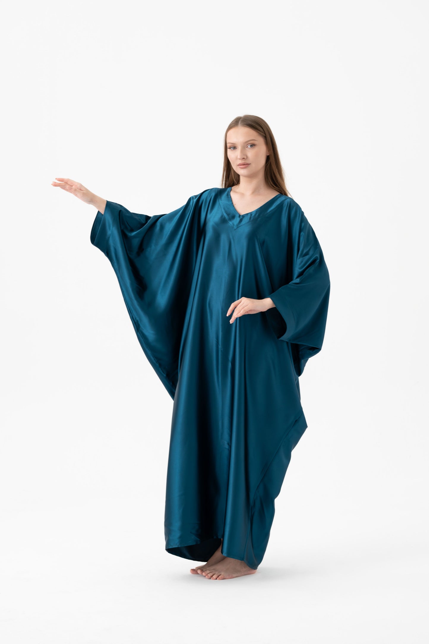 Midnight Blue Modest Kaftan