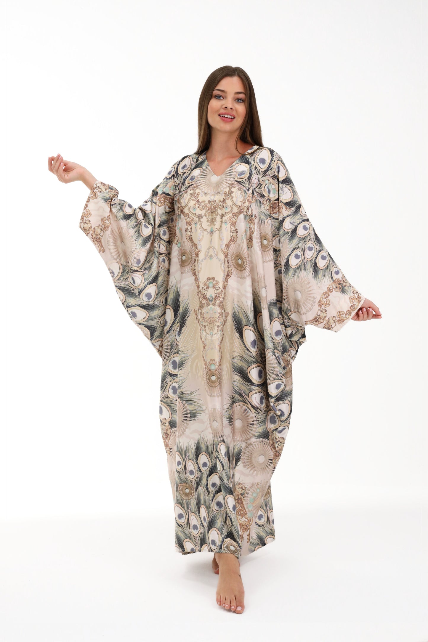 Regal Featherscape Modest Kaftan