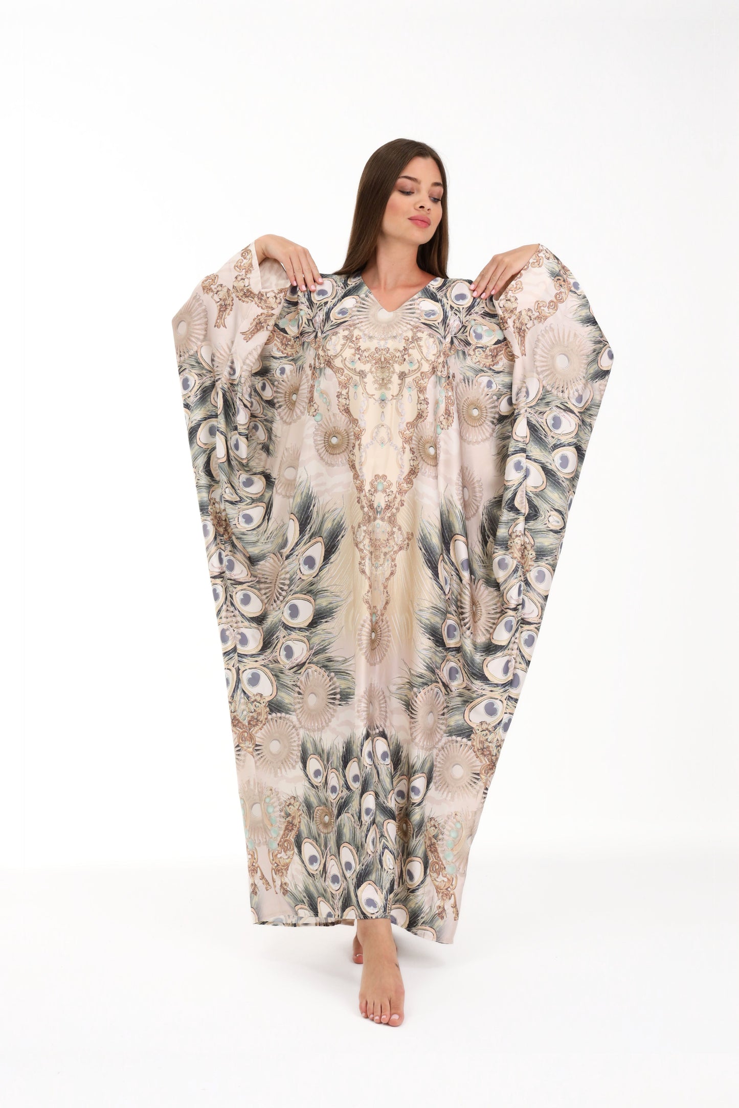 Regal Featherscape Modest Kaftan