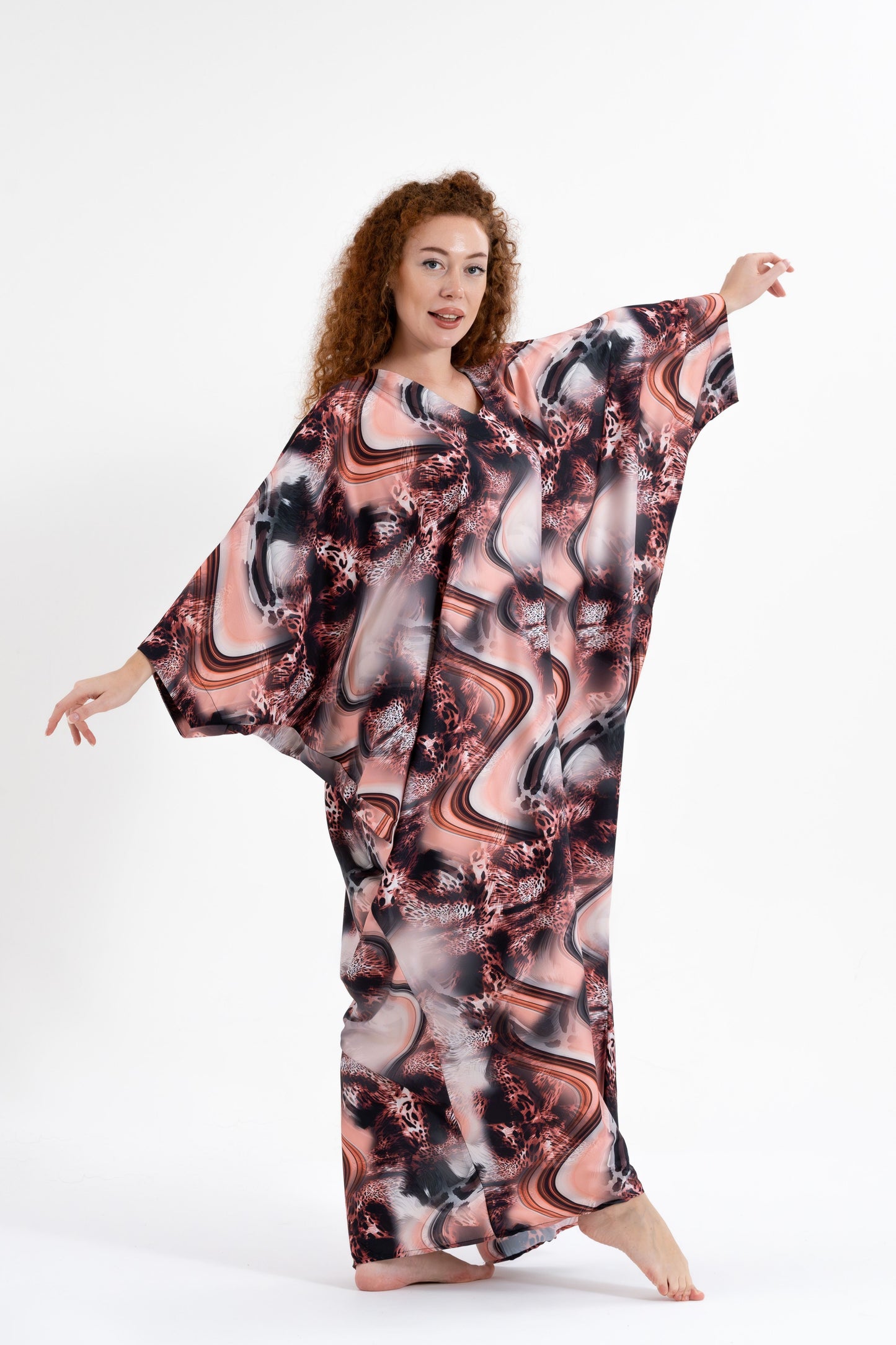 Leopard Dreams Modest Kaftan