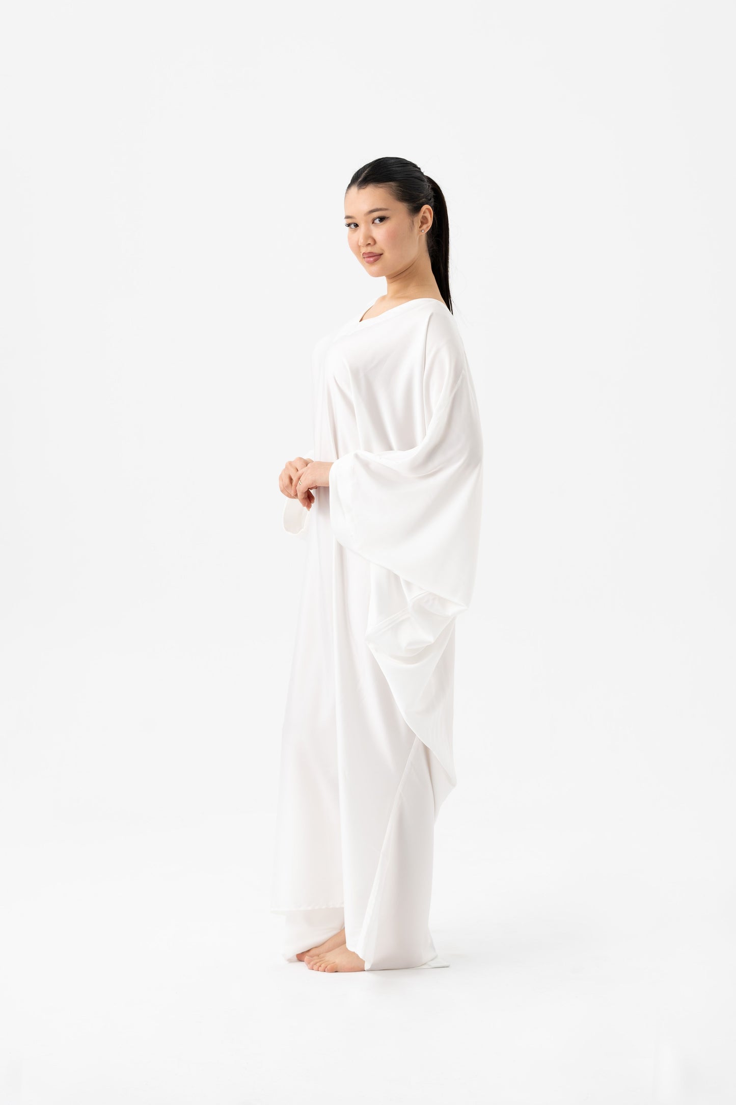 Pure White Modest Kaftan
