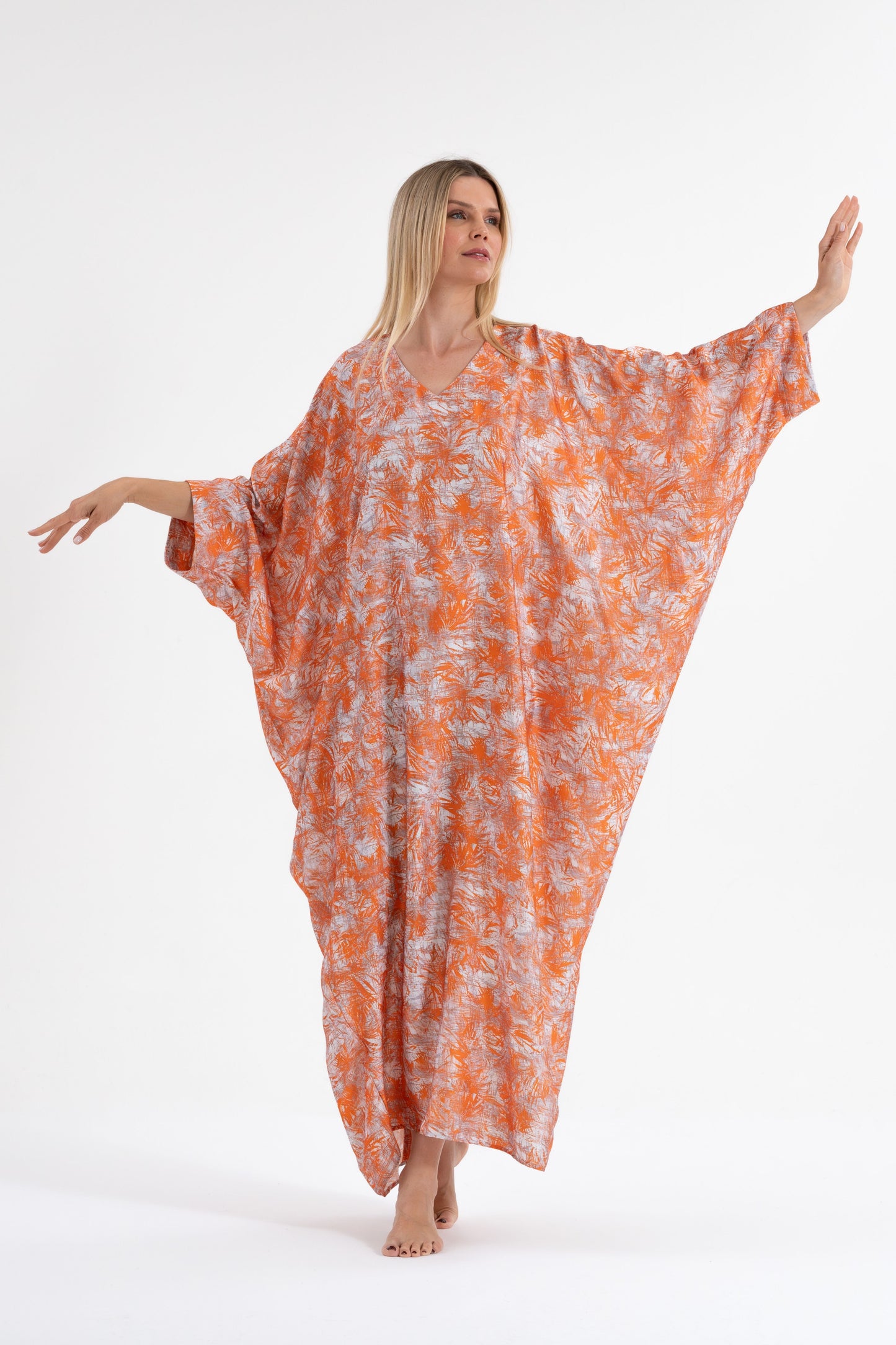 Orange Spritz Modest Kaftan