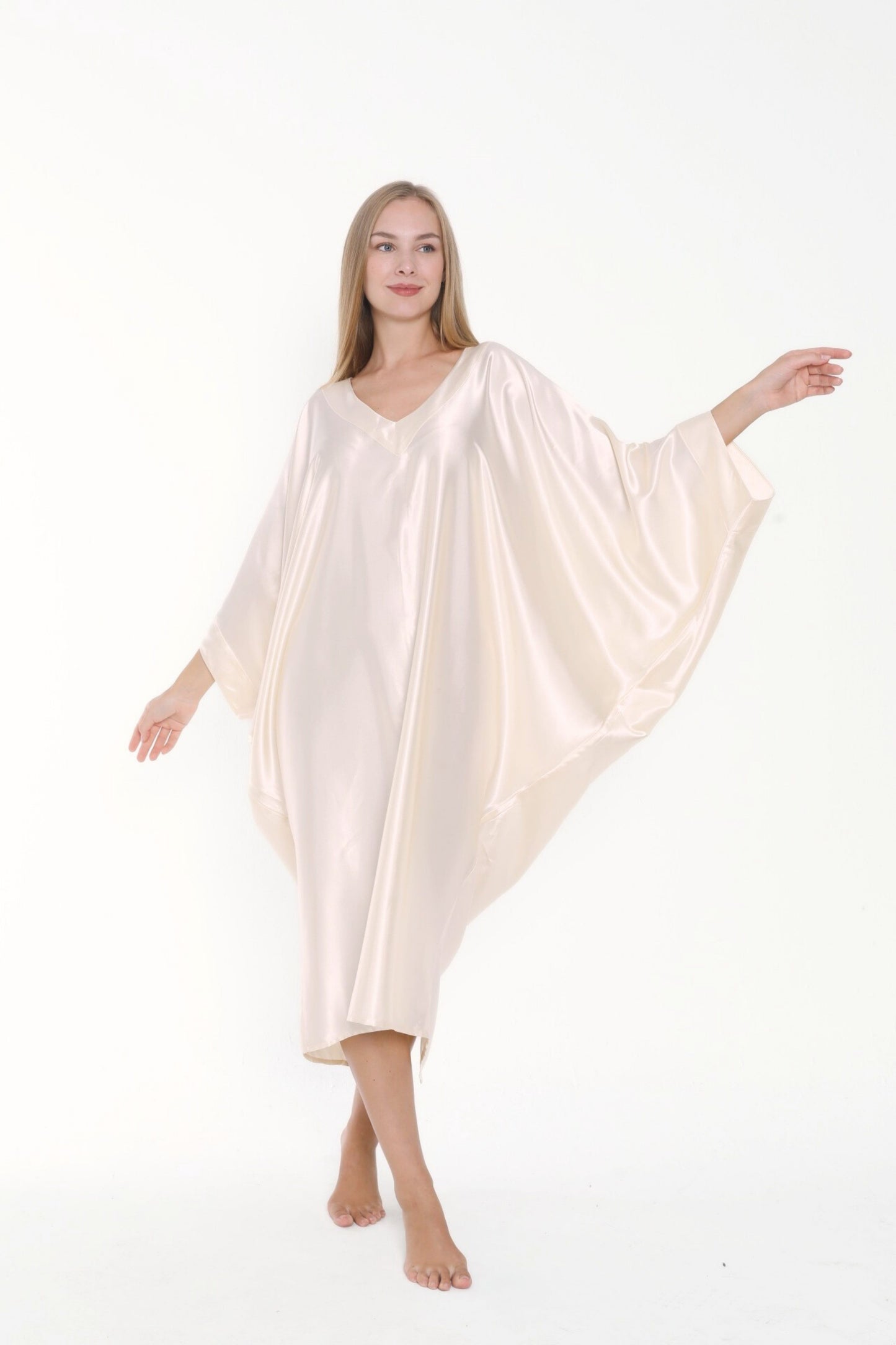 Shades of White Modern Kaftan