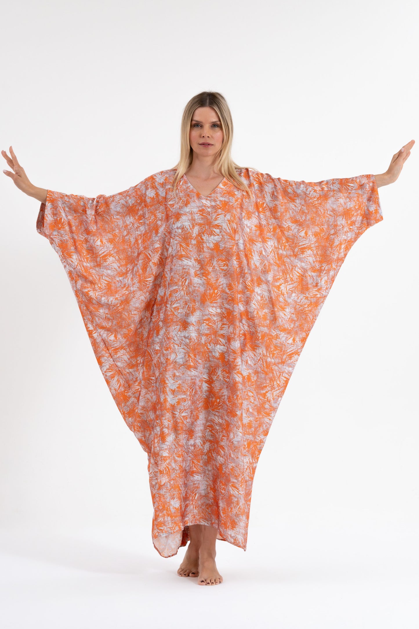 Orange Spritz Modest Kaftan