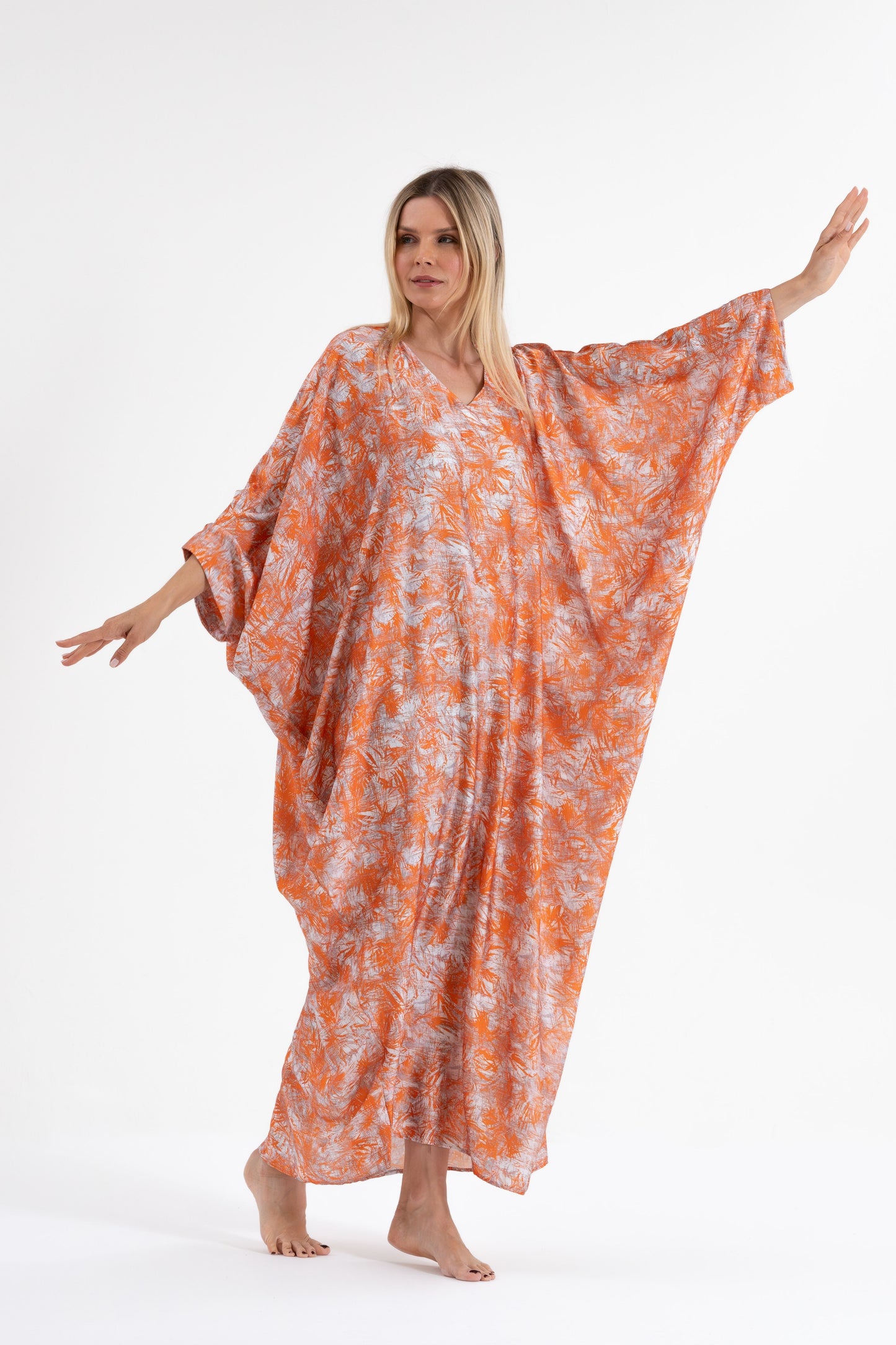 Orange Spritz Modest Kaftan