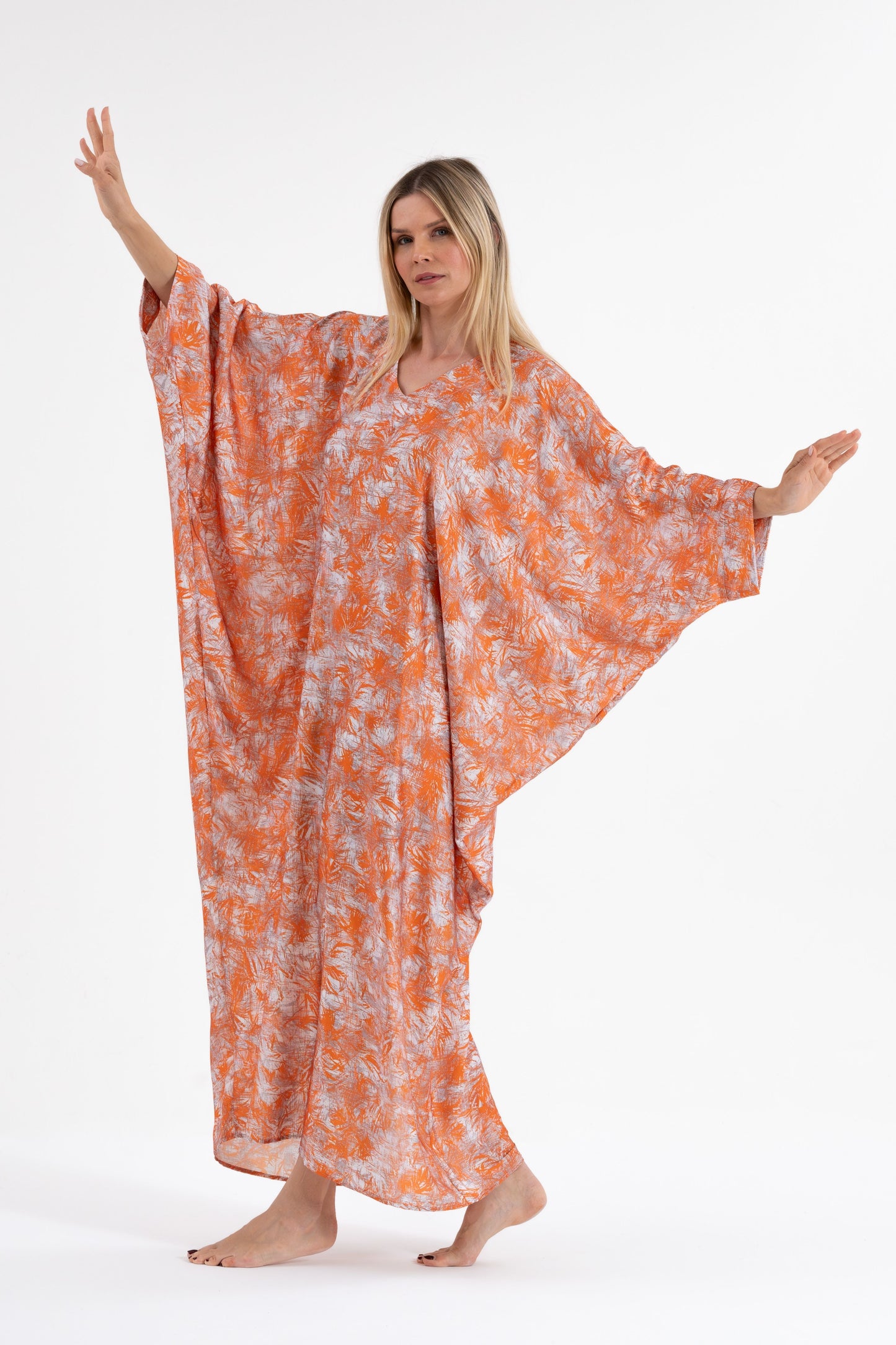 Orange Spritz Modest Kaftan
