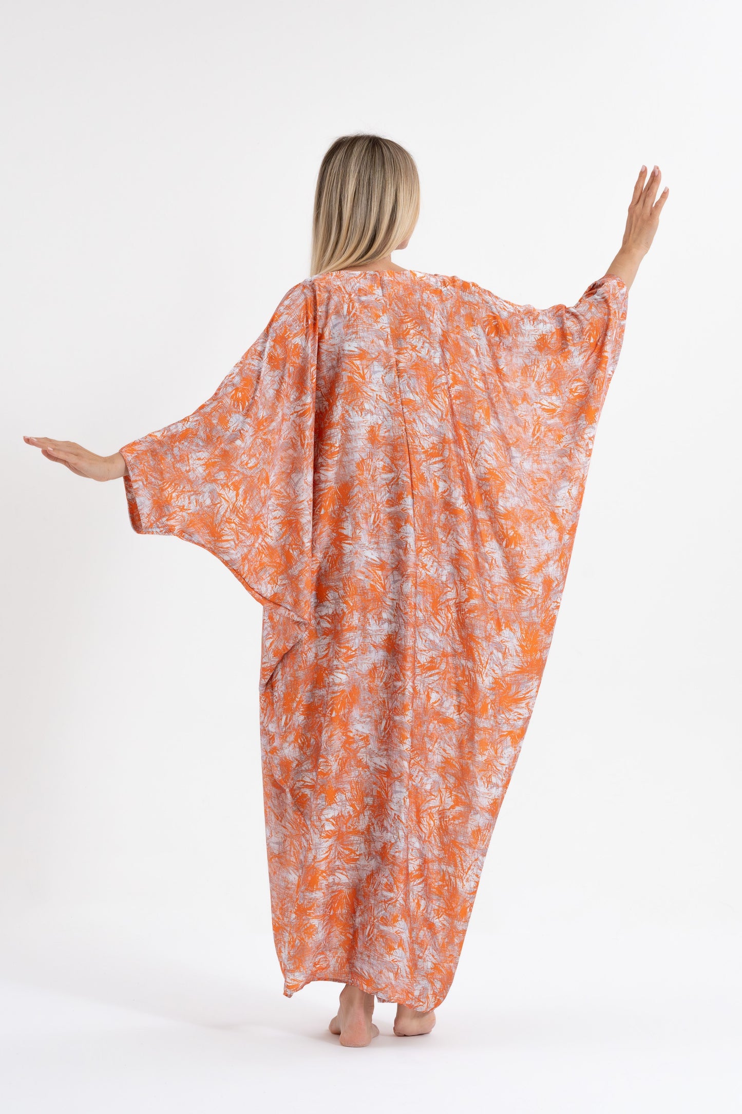 Orange Spritz Modest Kaftan