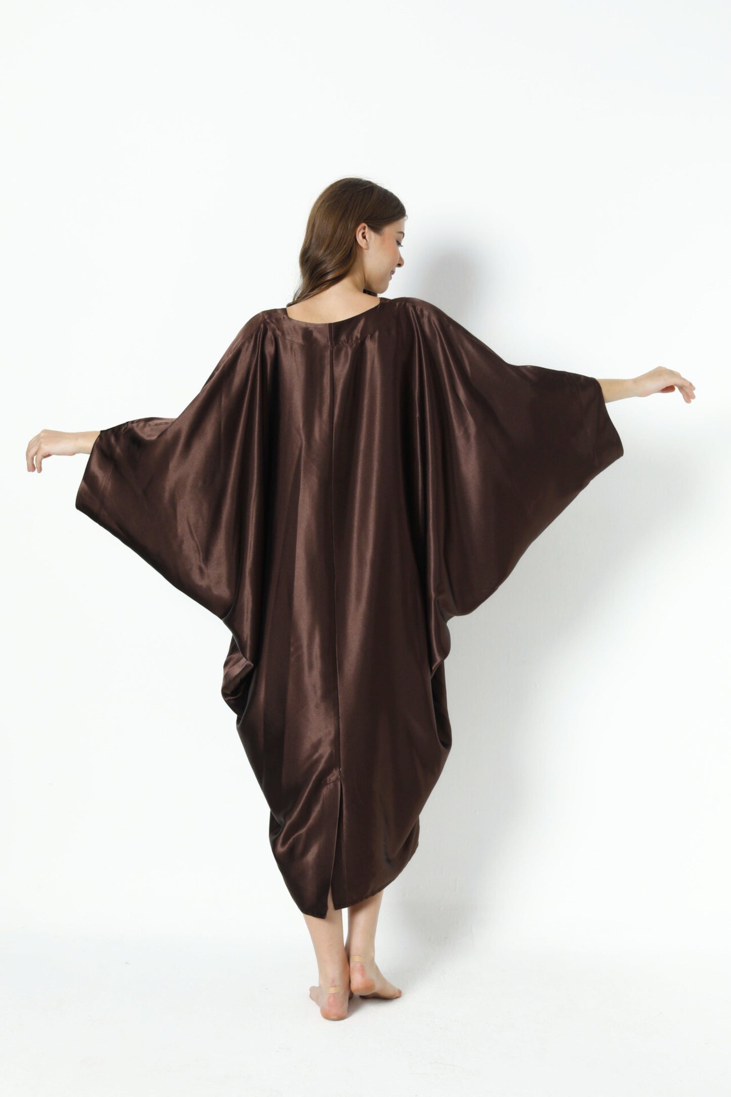 Espresso Brown Modern Kaftan