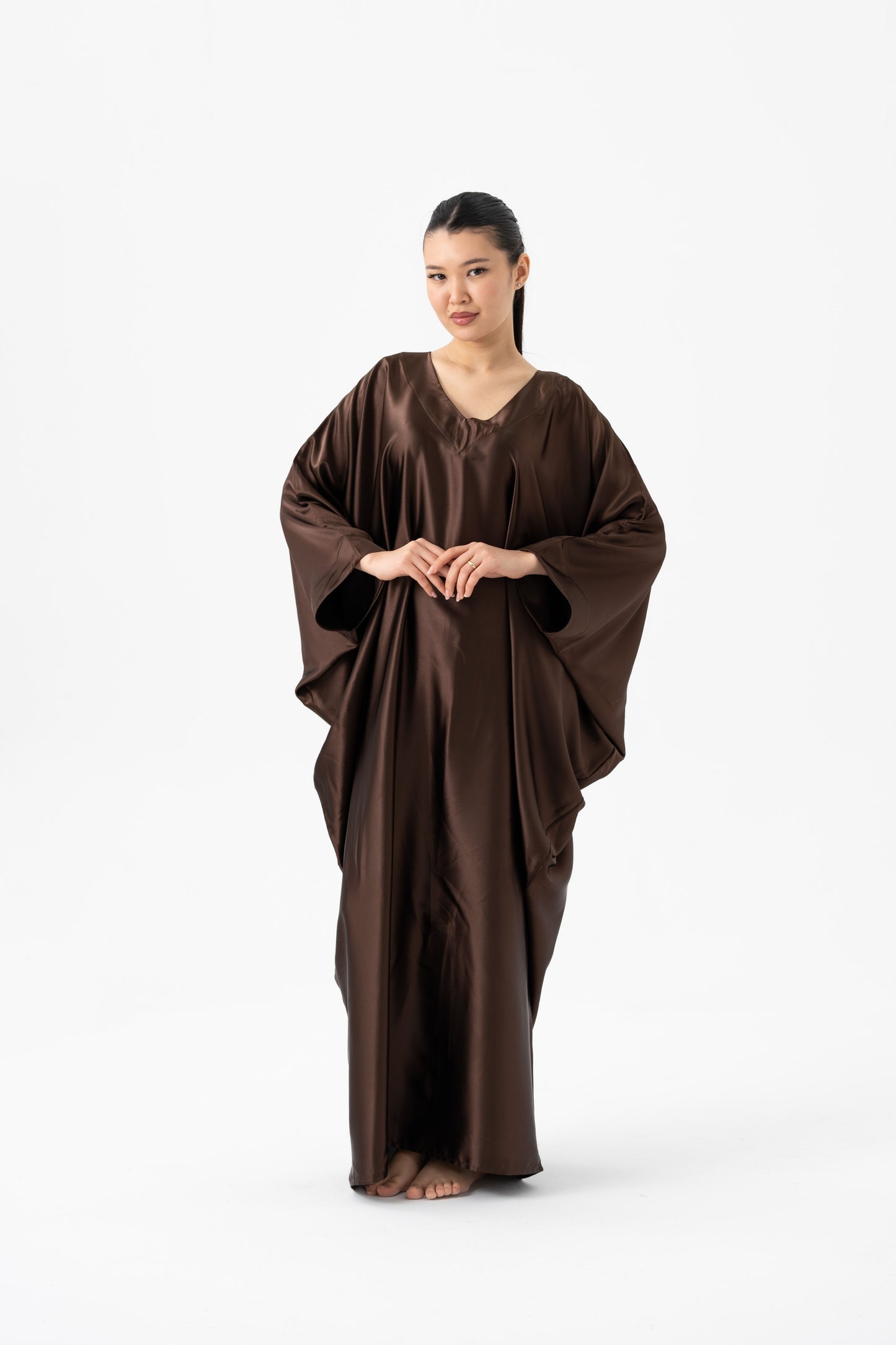 Espresso Brown Modest Kaftan