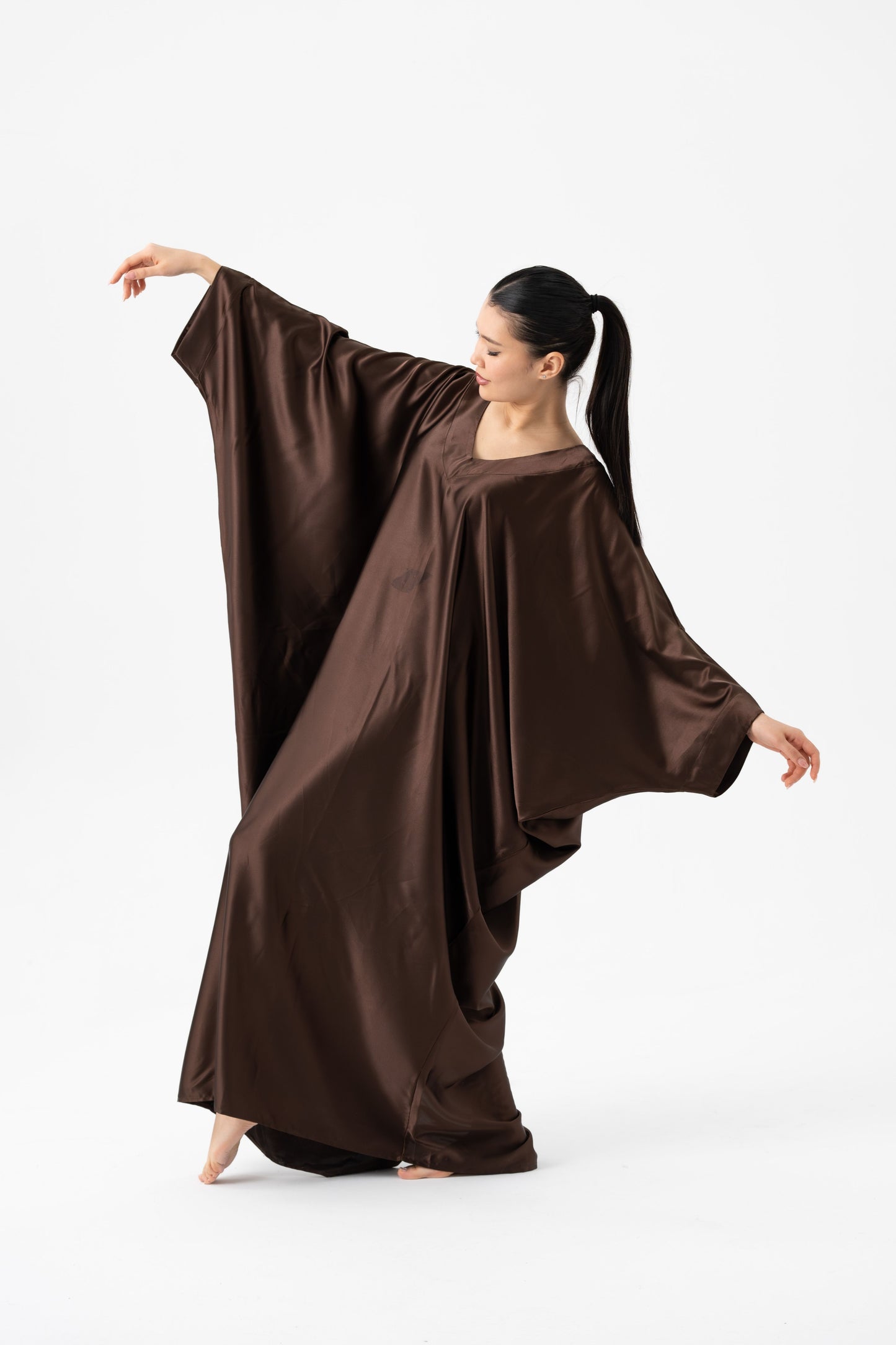 Espresso Brown Modest Kaftan