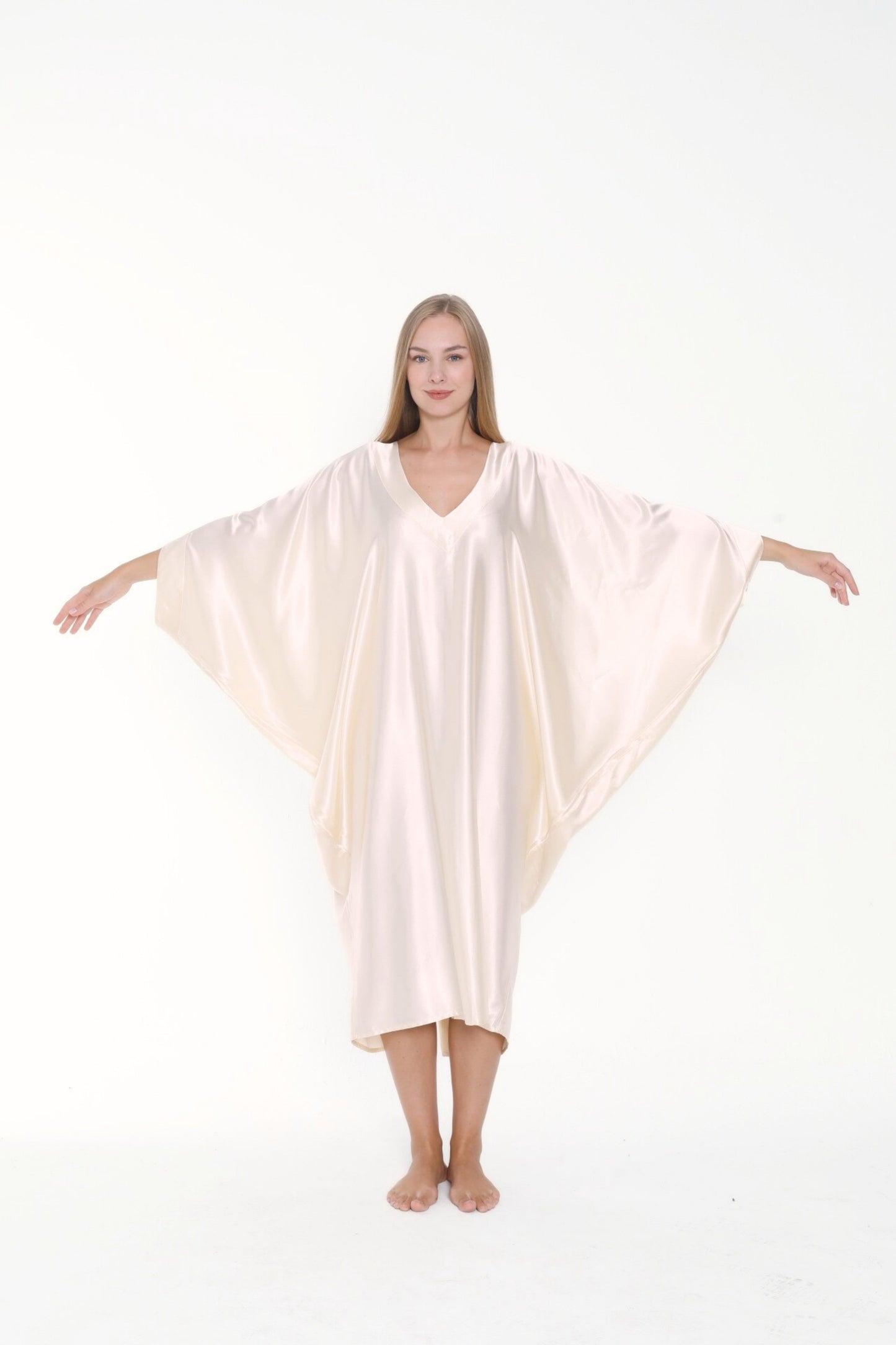 Shades of White Modern Kaftan