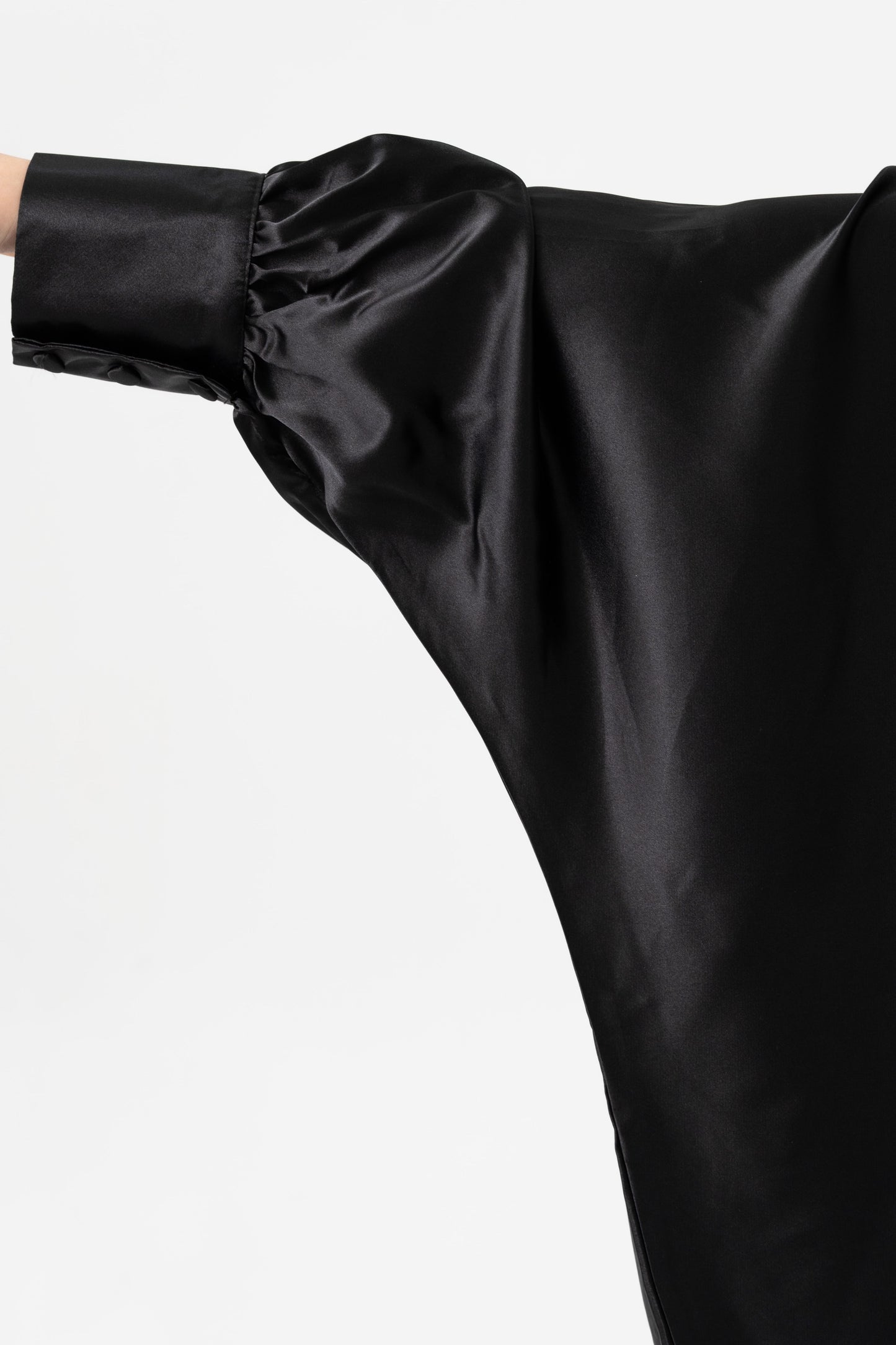 Silky Black Traditional Kaftan
