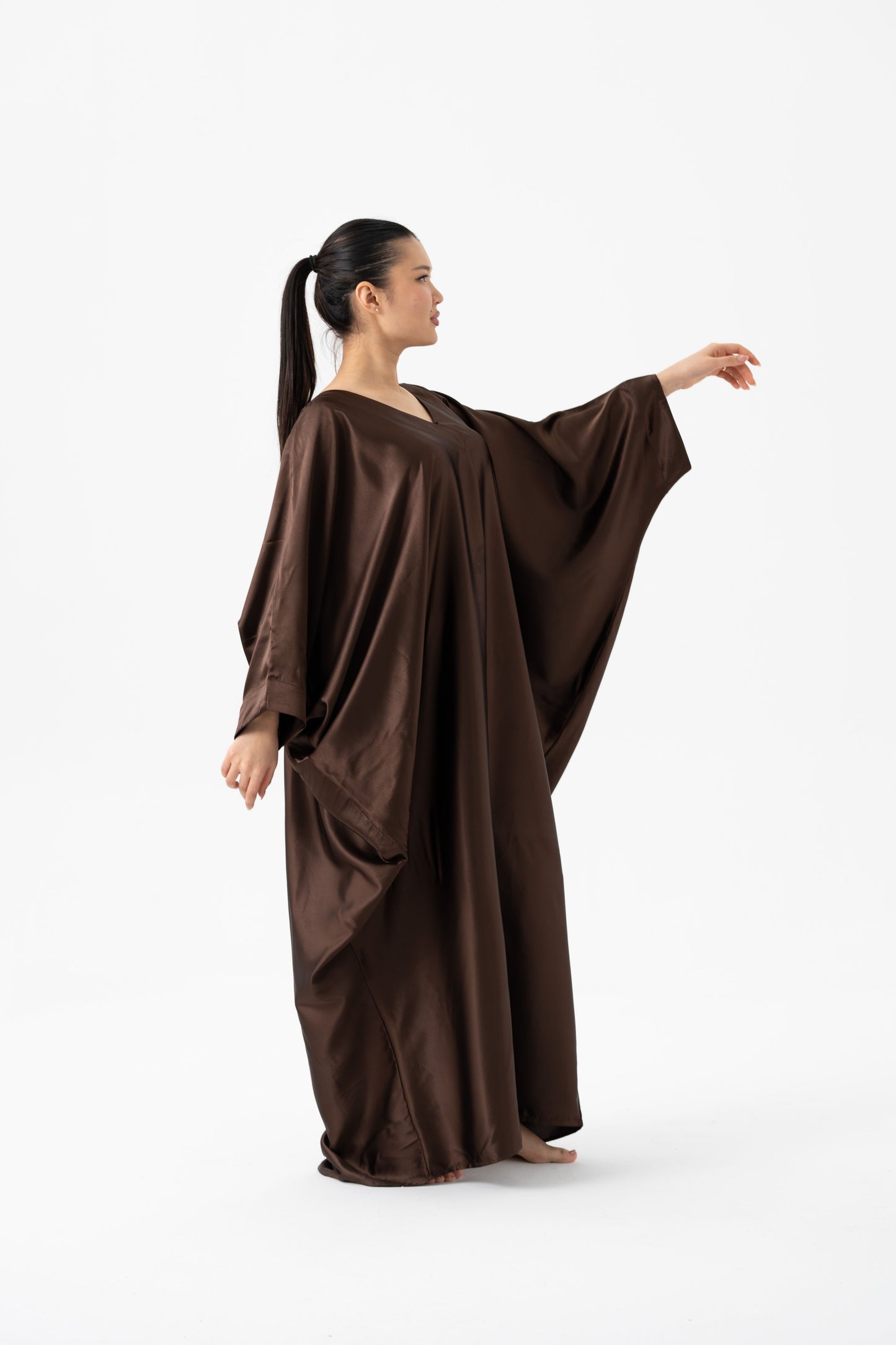 Espresso Brown Modest Kaftan