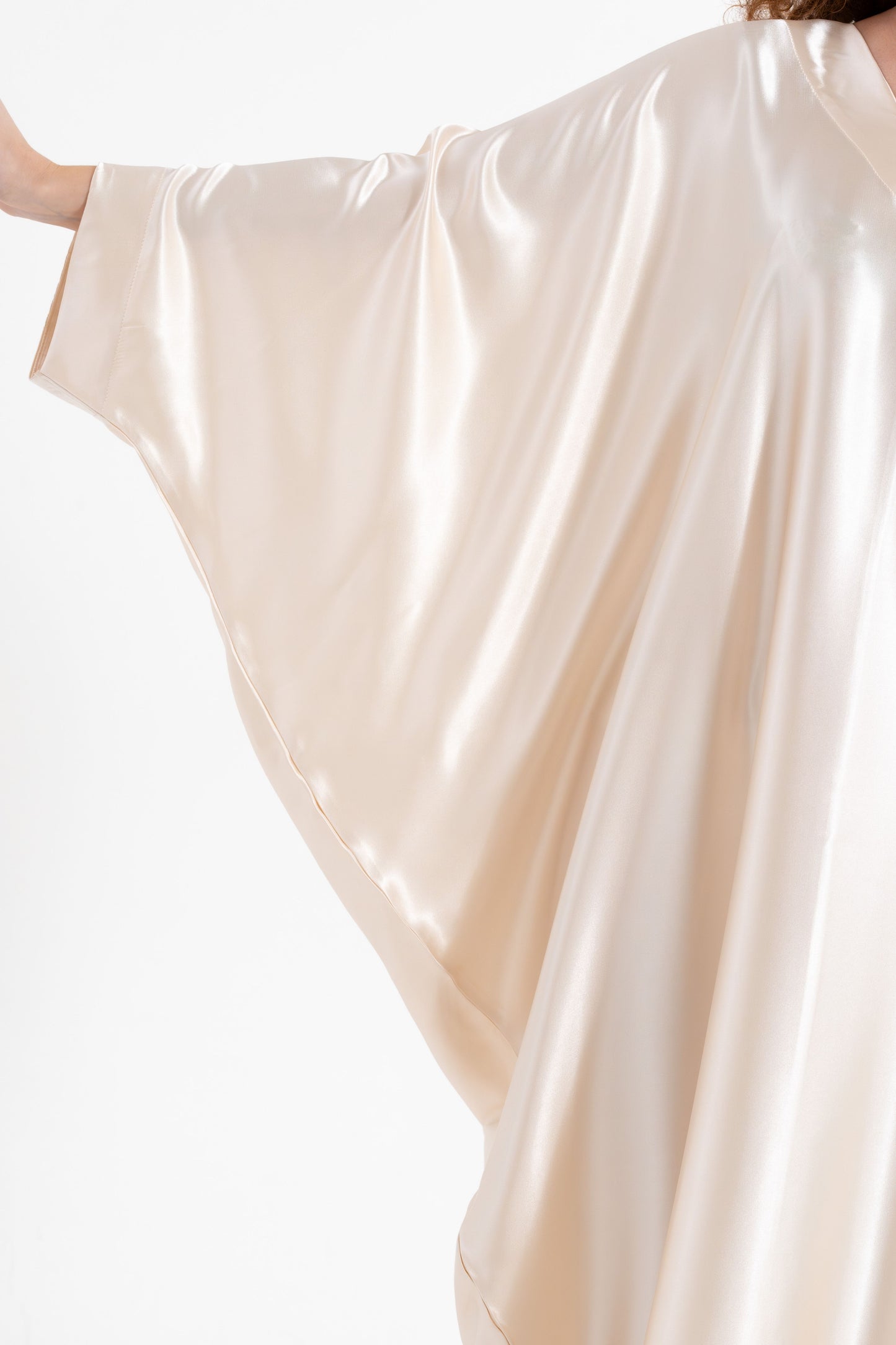 Shades of White Modest Kaftan