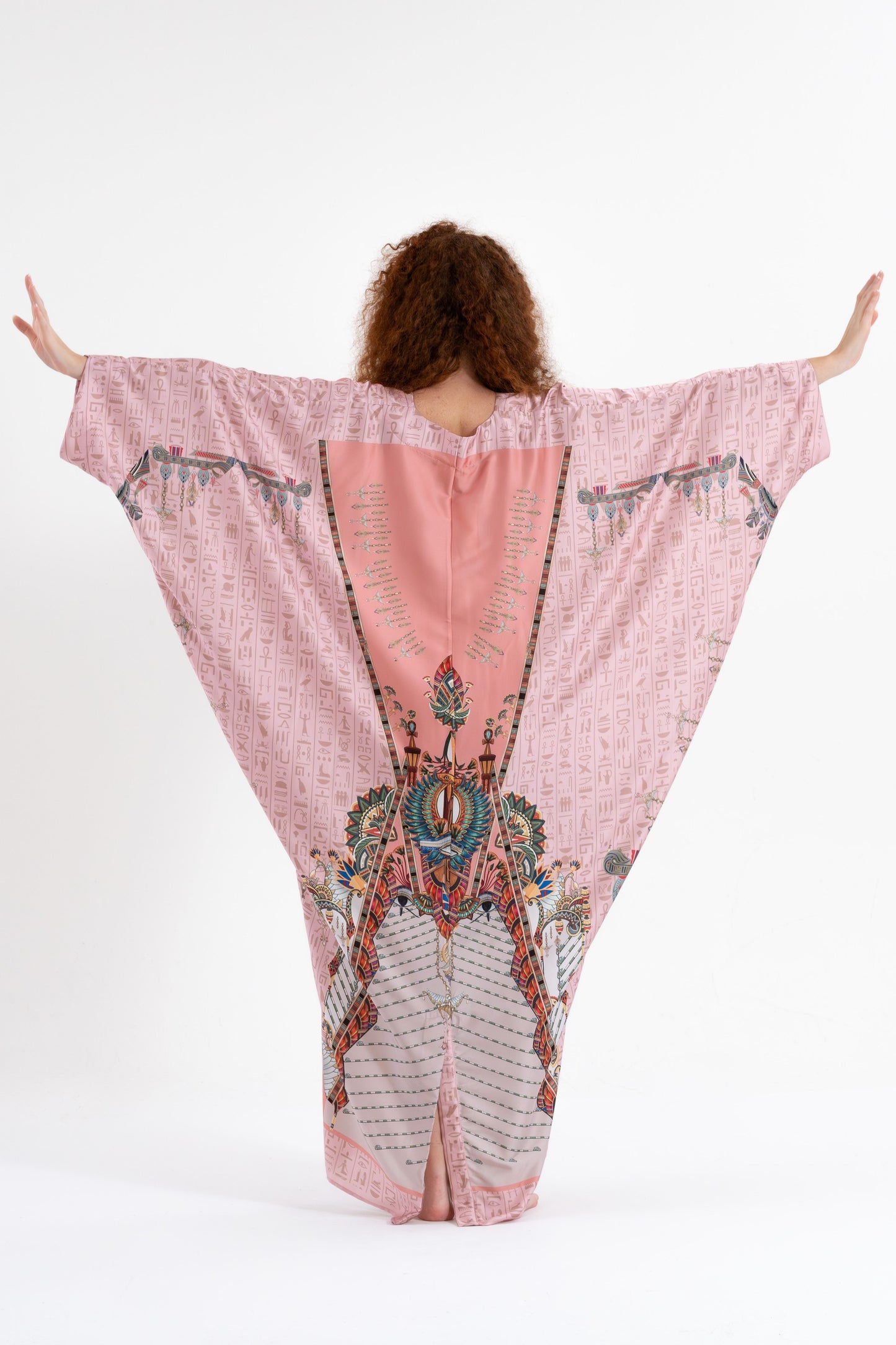 Pink Egyptian Oracles Modest Kaftan