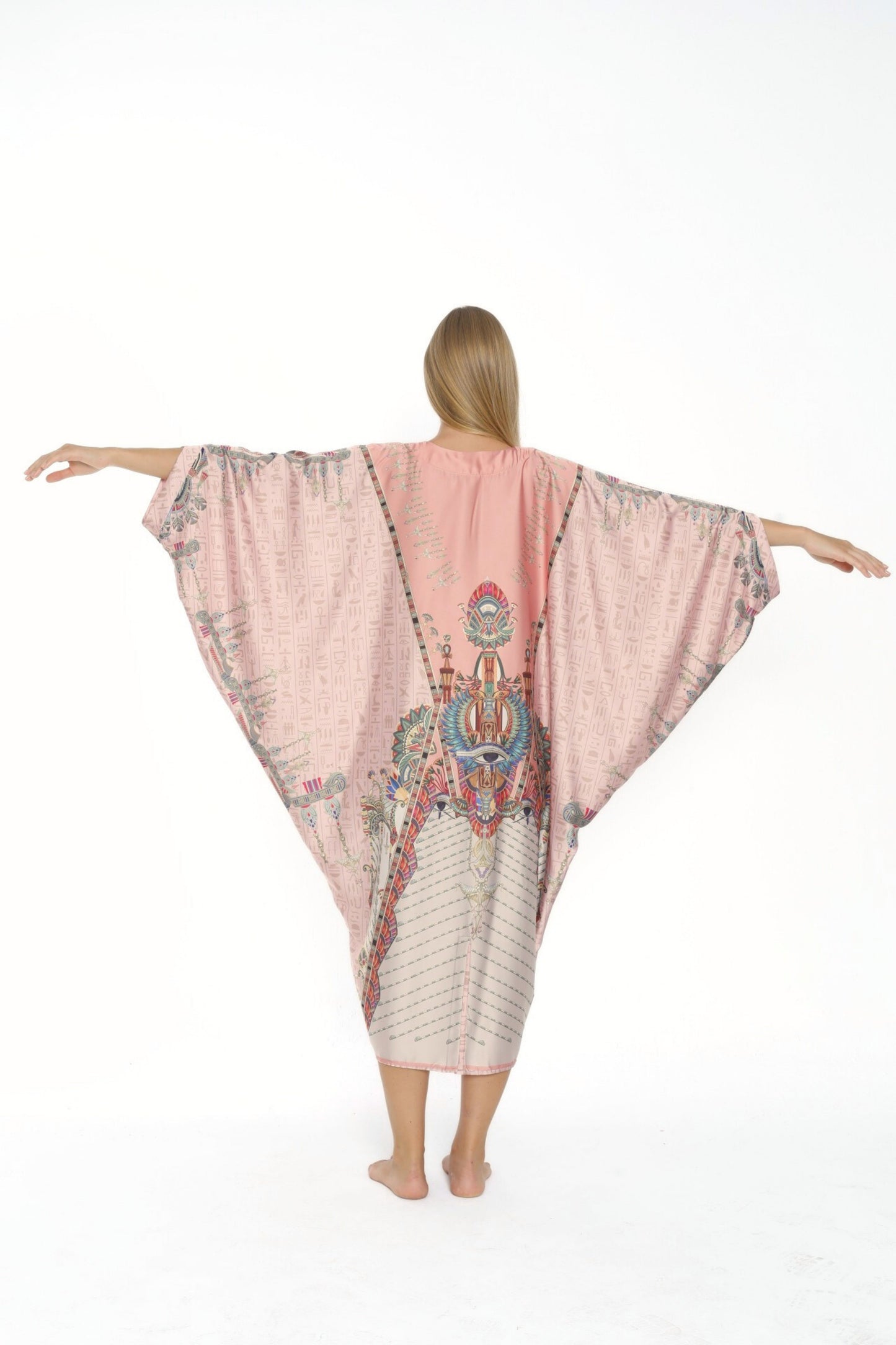 Pink Egyptian Oracles Modern Kaftan