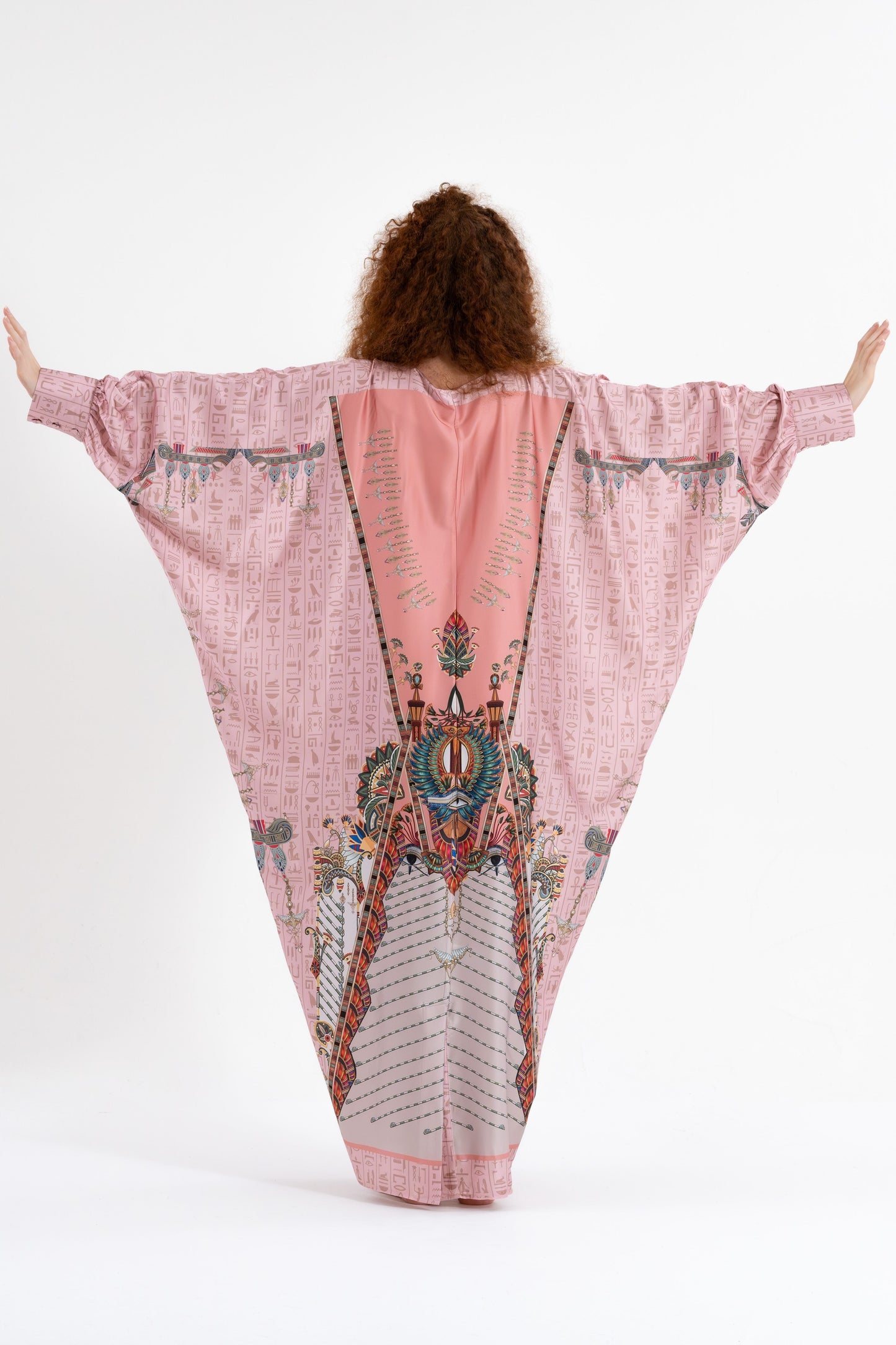 Pink Egyptian Oracles Traditional Kaftan