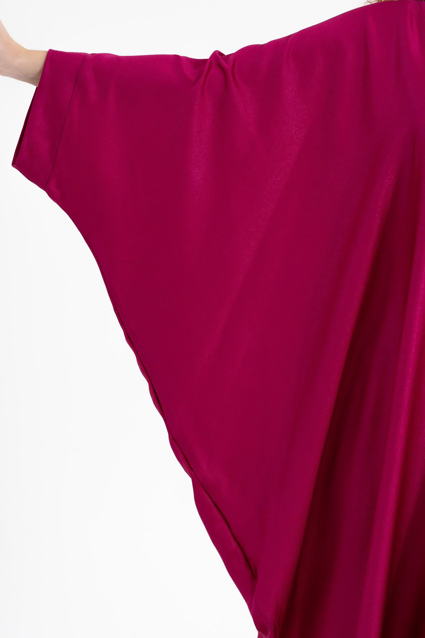 Fushsia Glitter Modest Kaftan