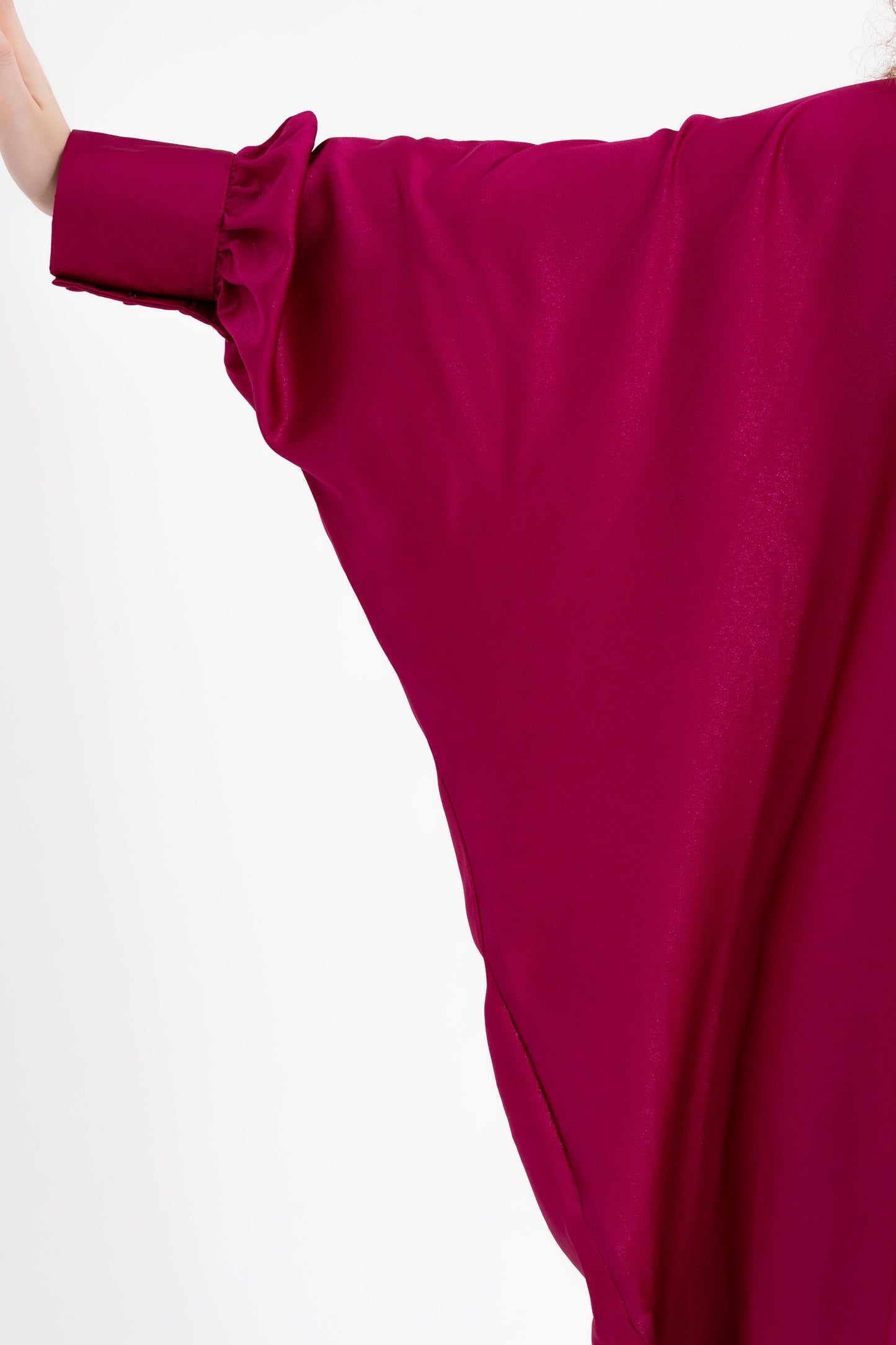 Fushsia Glitter Traditional Kaftan