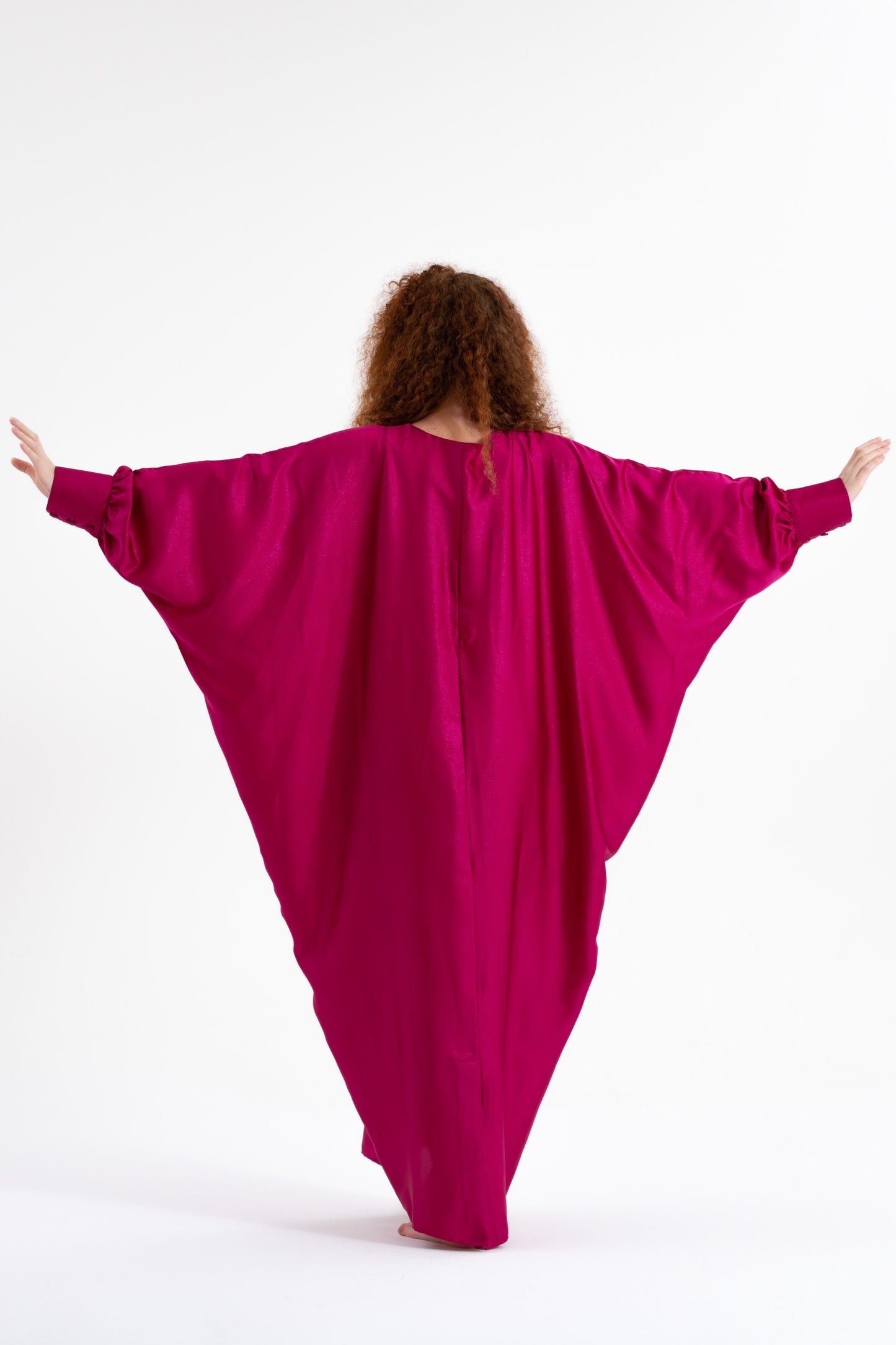 Fushsia Glitter Traditional Kaftan