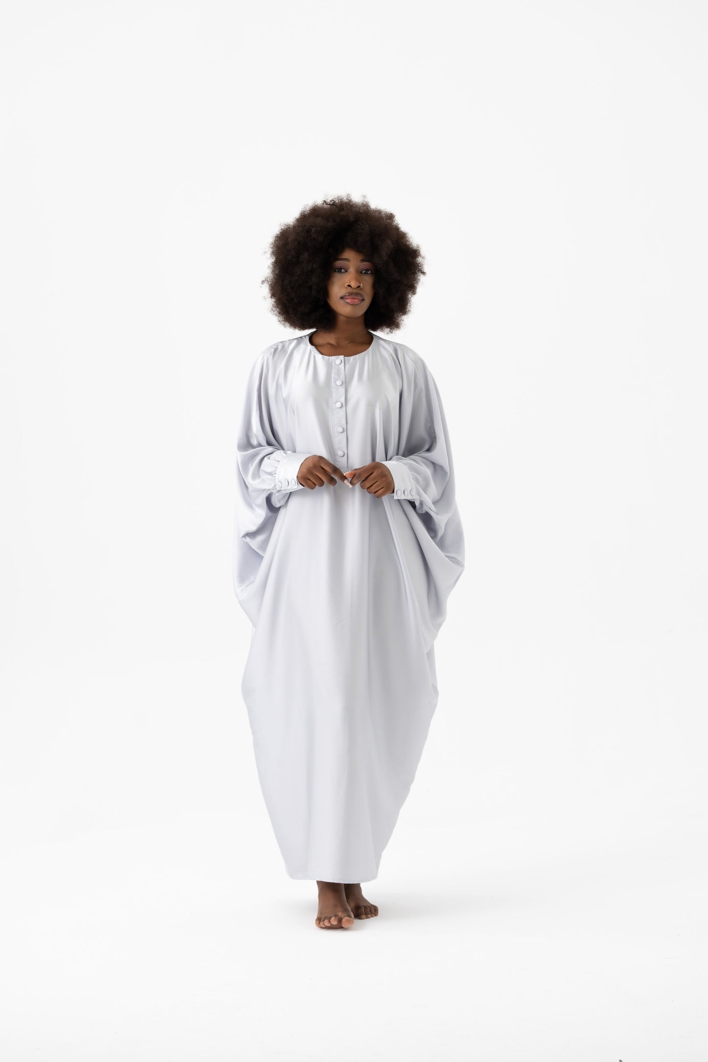 Soft Grey Traditional Kaftan