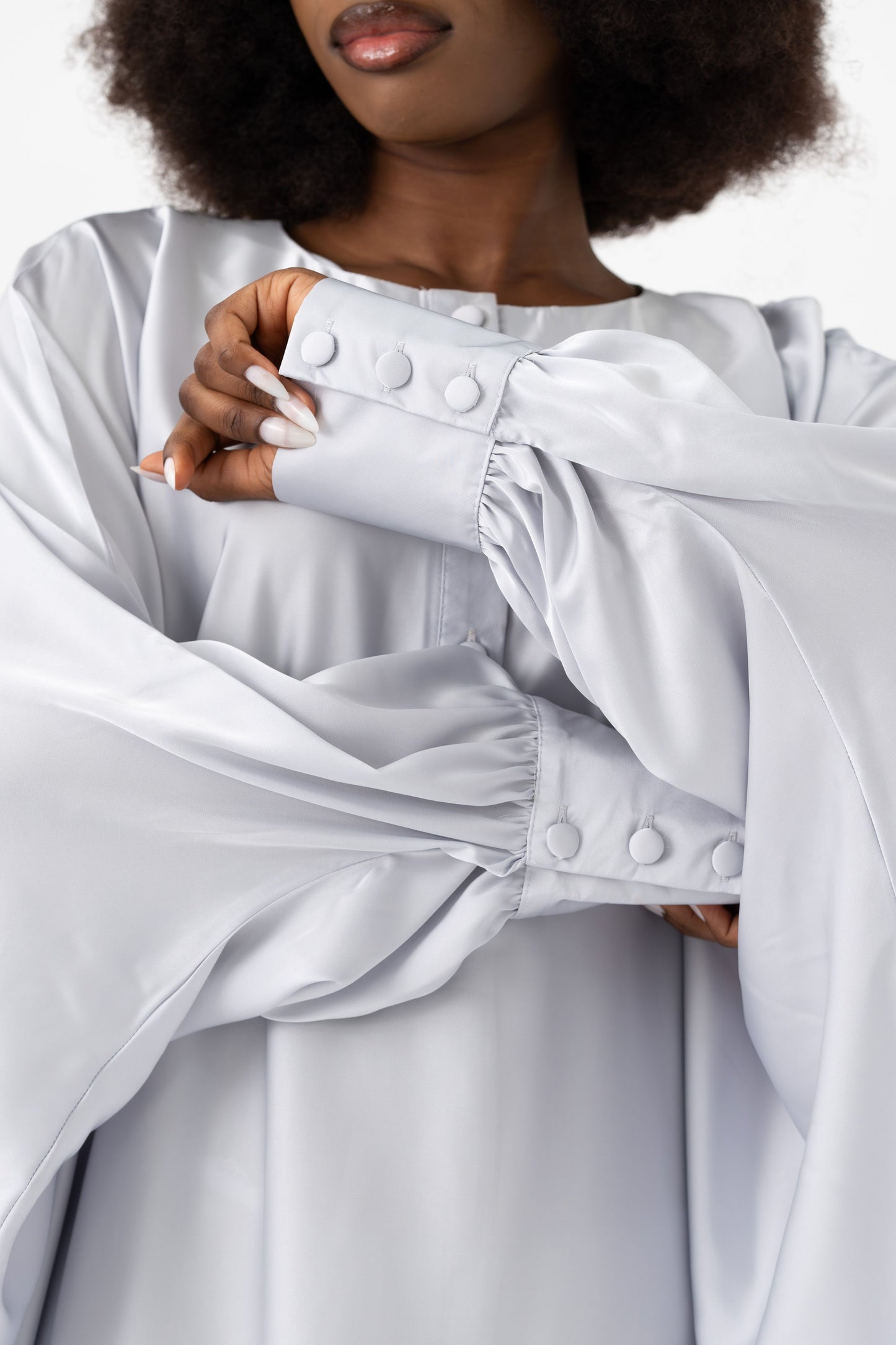 Soft Grey Traditional Kaftan