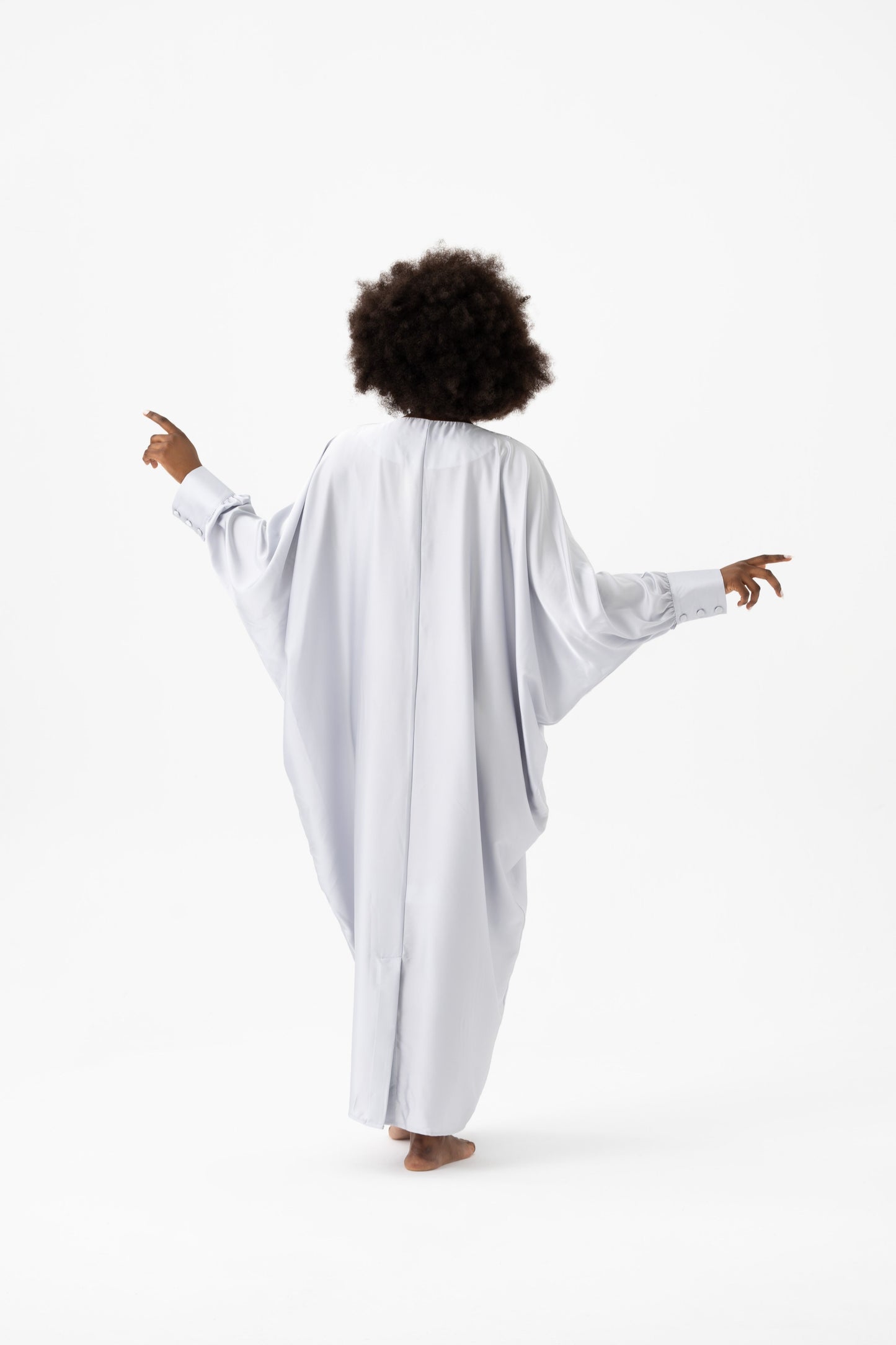 Soft Grey Traditional Kaftan