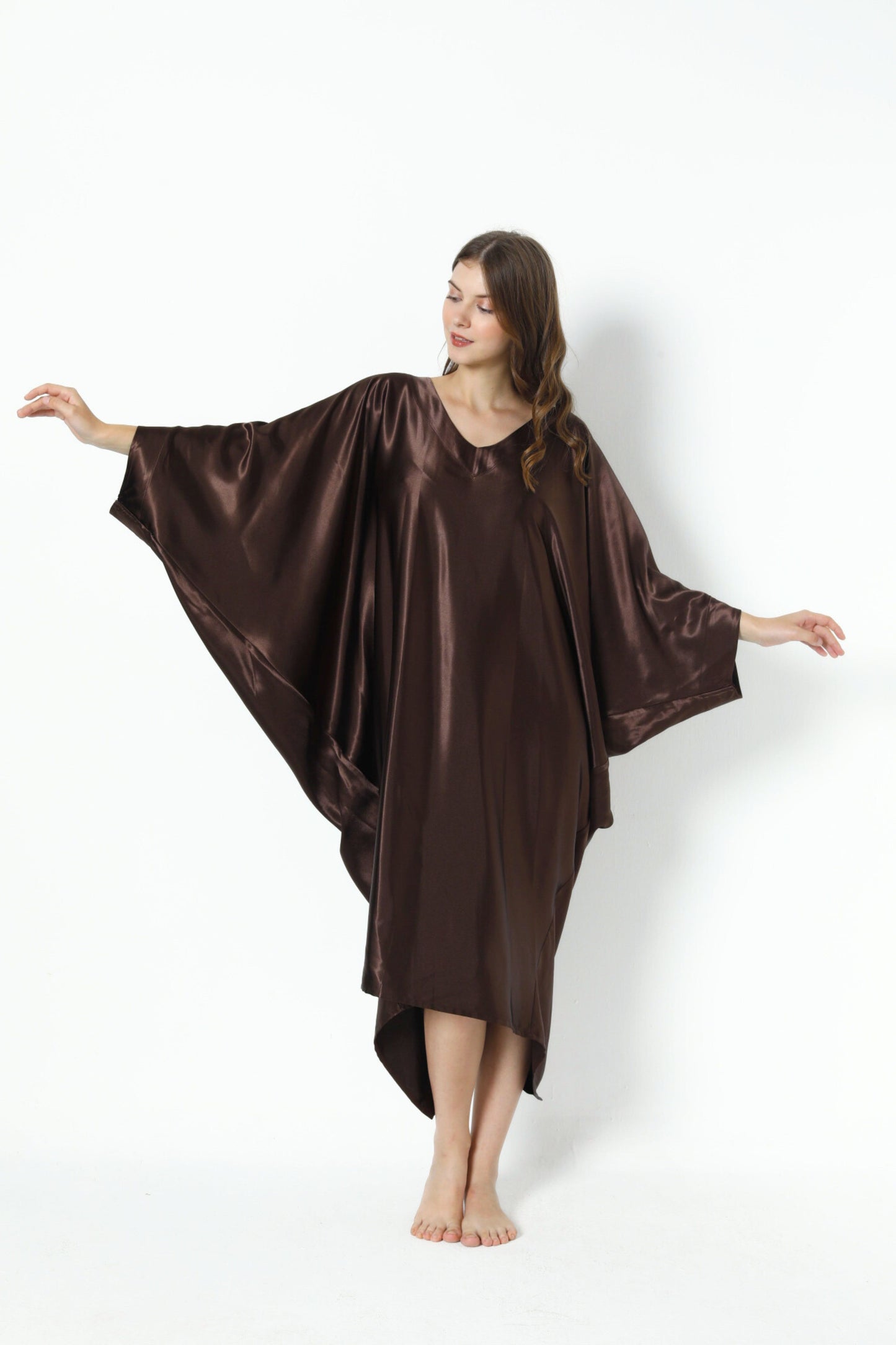 Espresso Brown Modern Kaftan