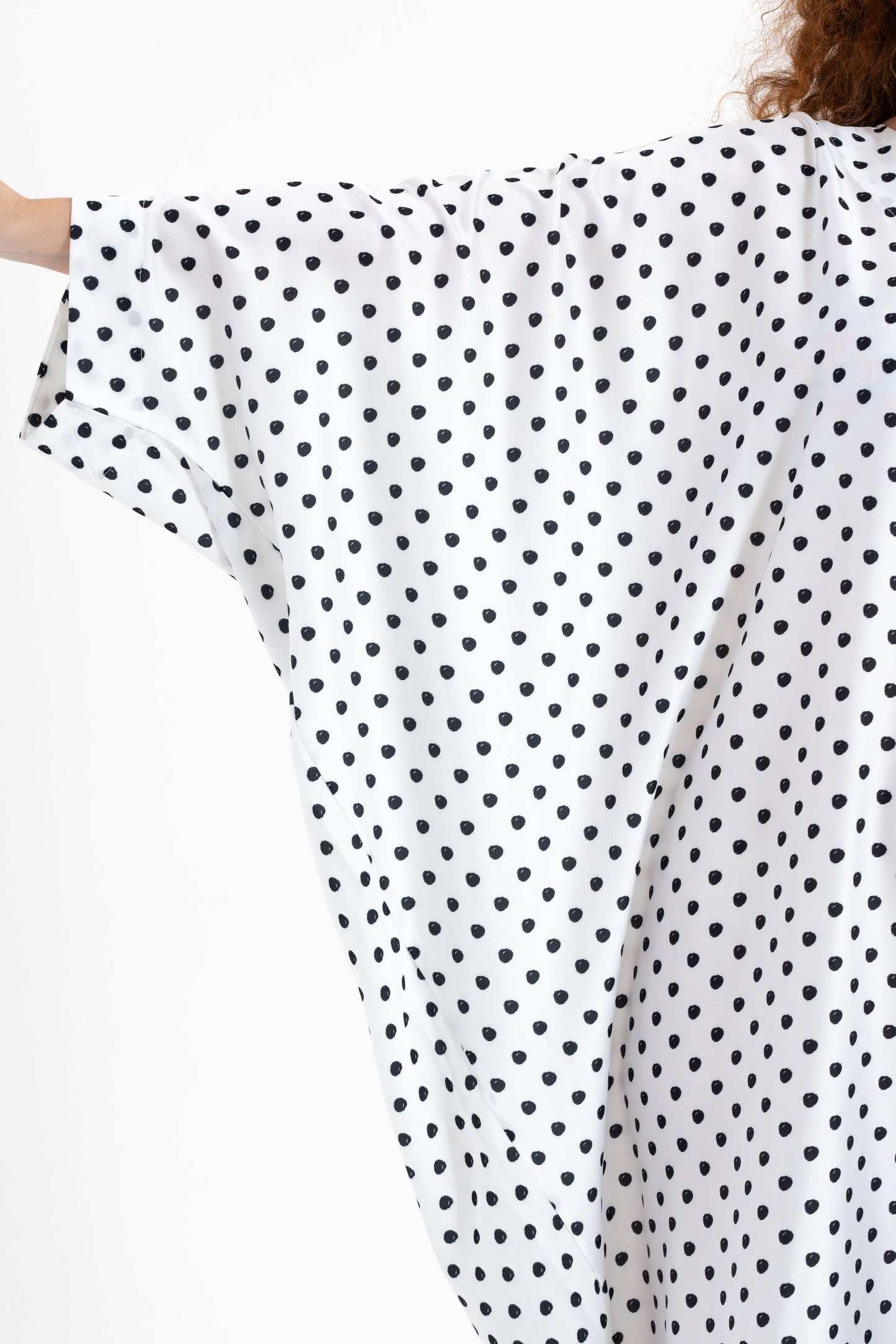 Classic Polka-Dots Modest Kaftan