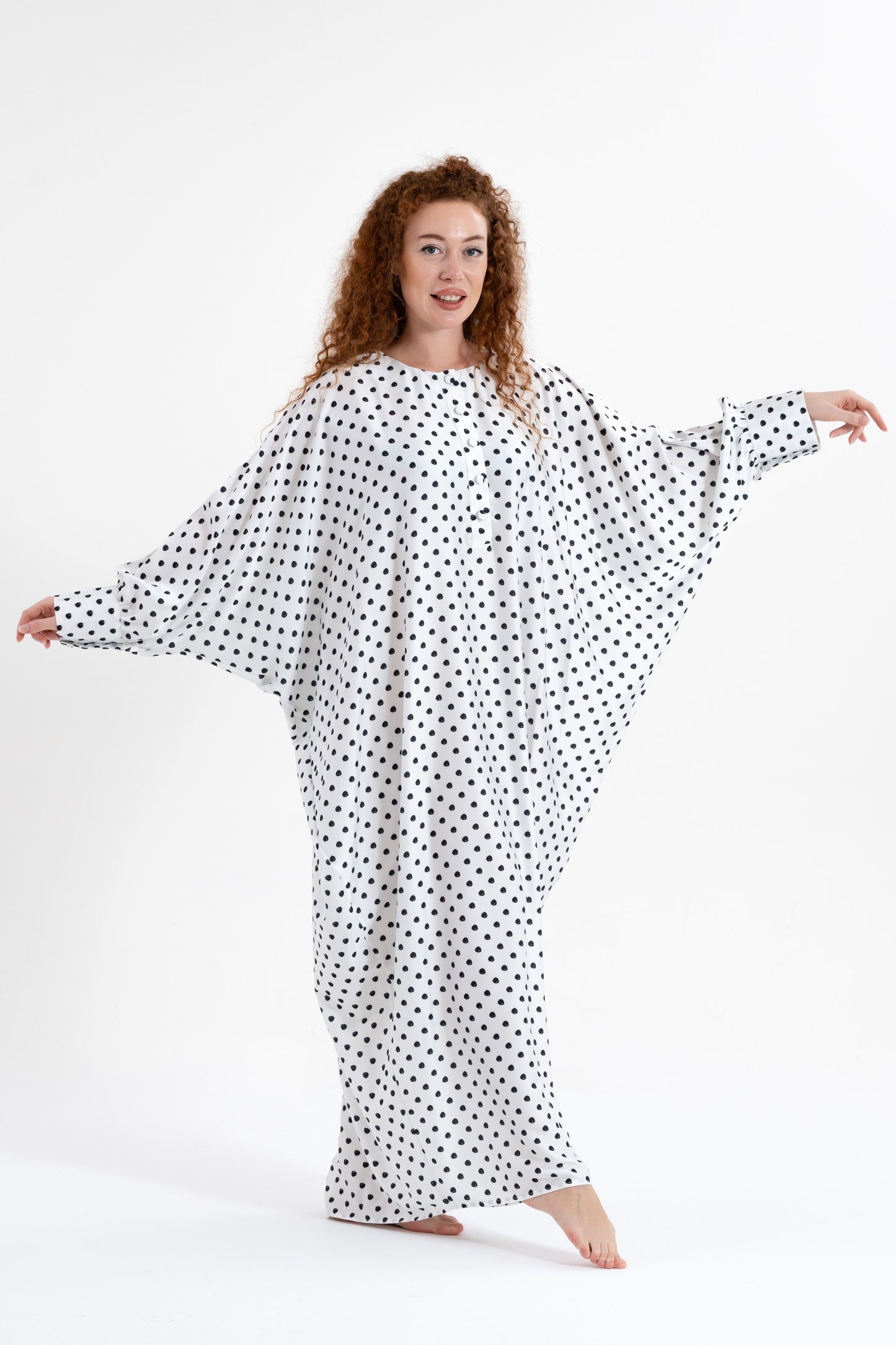 Classic Polka-Dots Traditional Kaftan